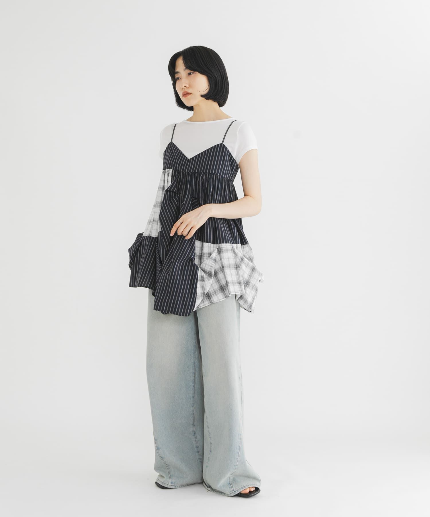  「タックドレープTEE」|Tシャツ・カットソー|