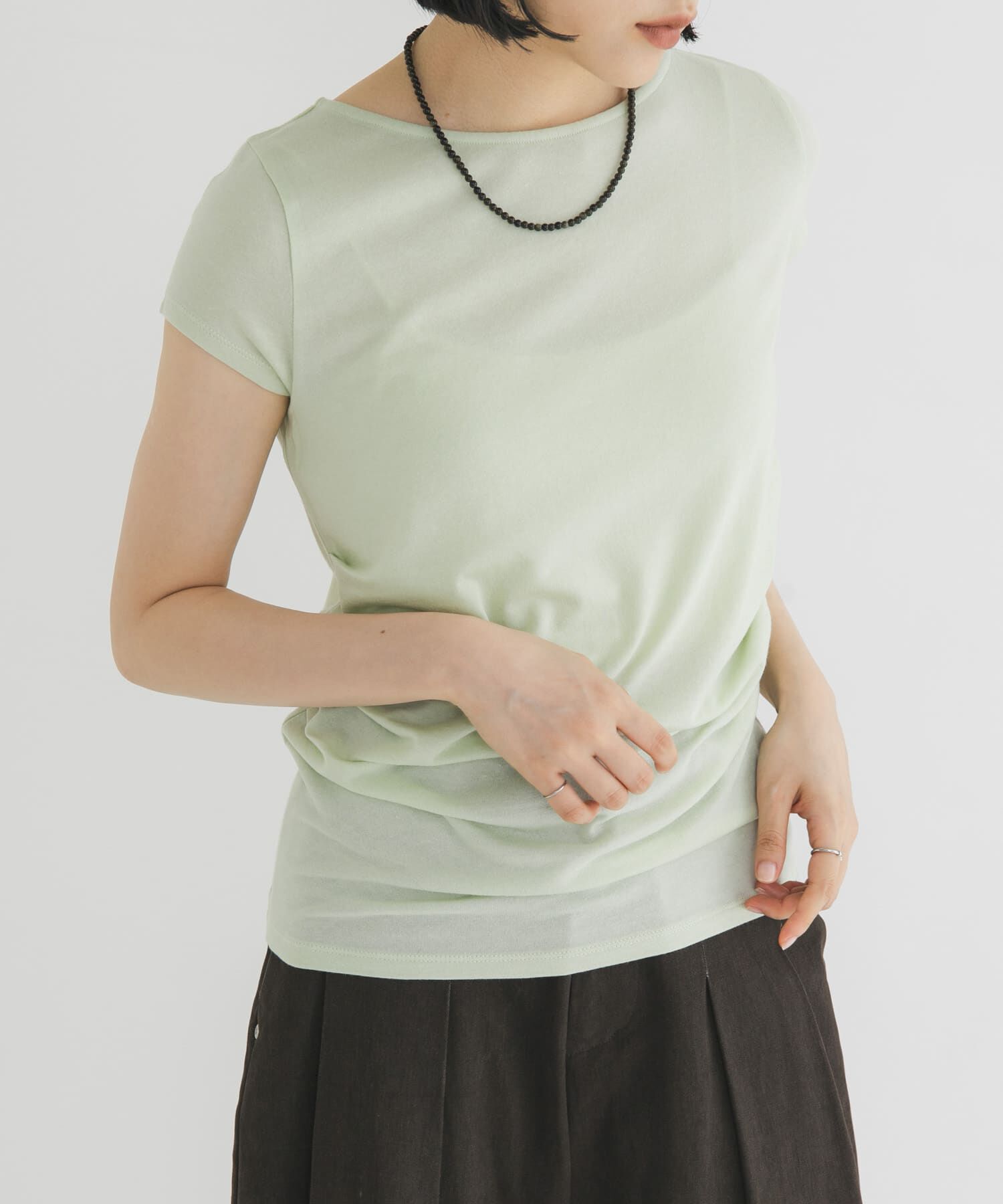  「タックドレープTEE」|Tシャツ・カットソー|