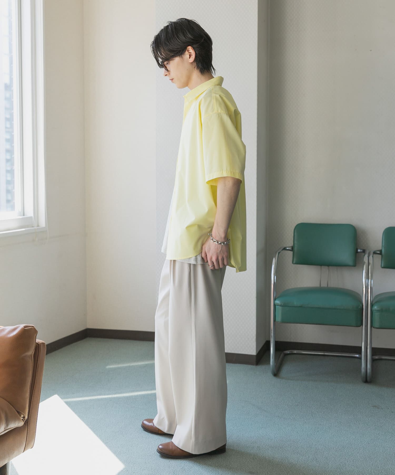 SENSE OF PLACE by URBAN RESEARCH「『ｲｰｼﾞｰｹｱ/速乾/接触冷感』ｺﾝﾌｫｰﾄﾚｷﾞｭﾗｰｶﾗｰｼｮ  」|シャツ・ブラウス|