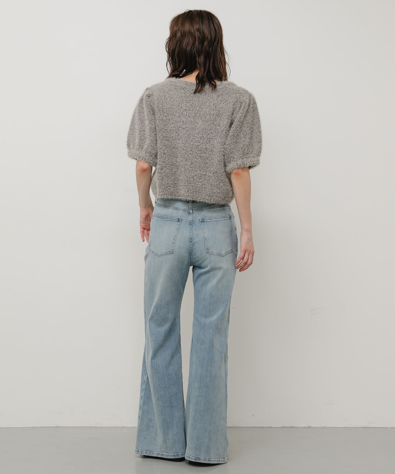 SENSE OF PLACE by URBAN RESEARCH「『洗濯可』フサフサハーフスリーブニット」|ニット・セーター|