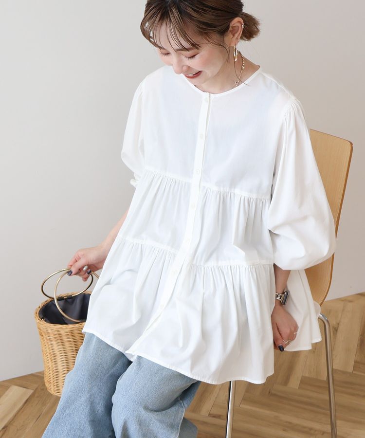 AMERICAN HOLIC「【WEB限定】ティアードギャザーブラウス」|シャツ・ブラウス|