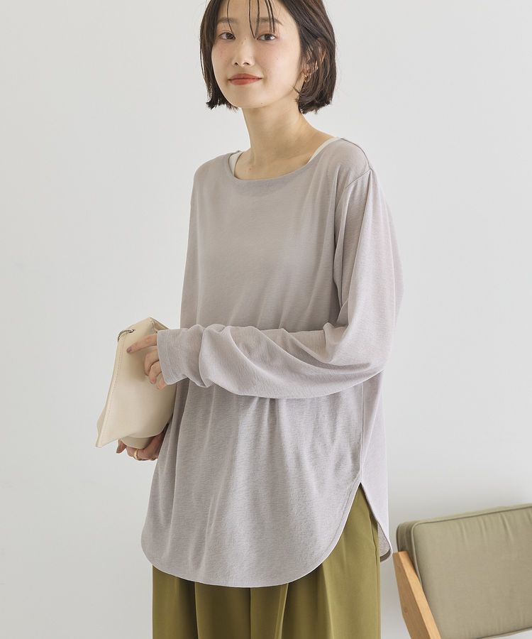 AMERICAN HOLIC「ラウンドカットシアープルオーバー」|Tシャツ・カットソー|