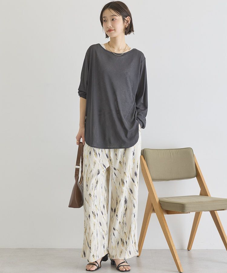 AMERICAN HOLIC「ラウンドカットシアープルオーバー」|Tシャツ・カットソー|