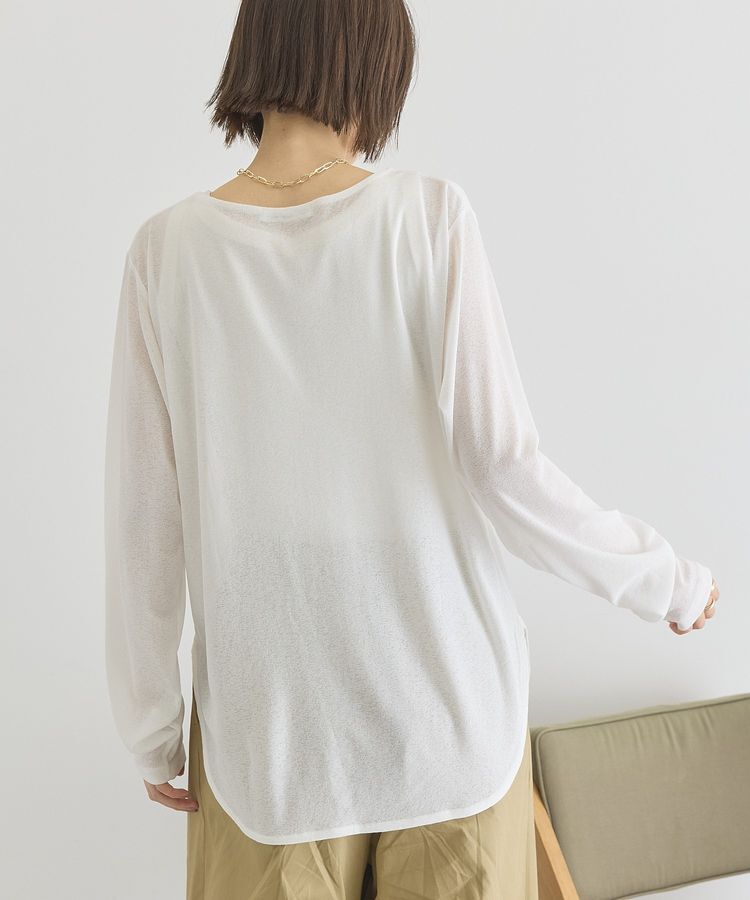 AMERICAN HOLIC「ラウンドカットシアープルオーバー」|Tシャツ・カットソー|