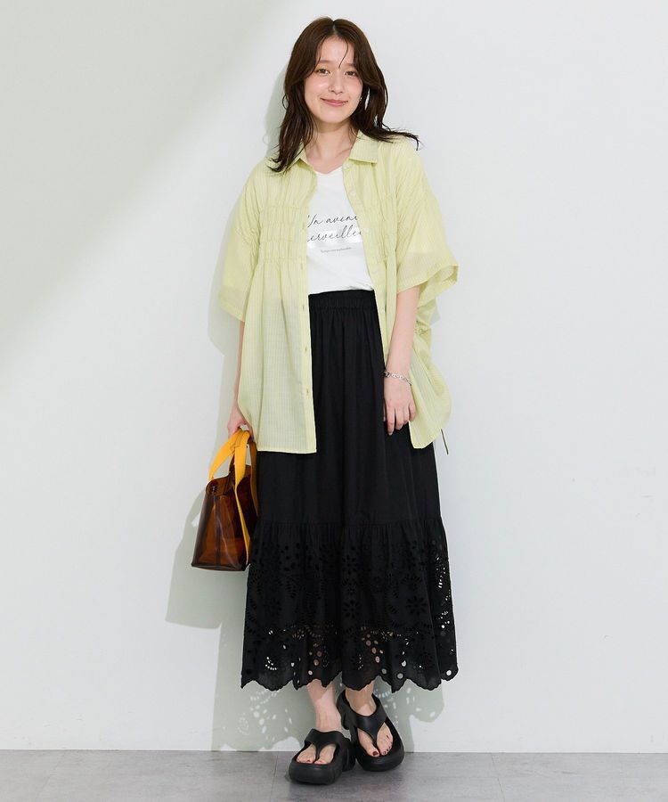 Green Parks「【適ON】箔プリントロゴTシャツ」|Tシャツ・カットソー|