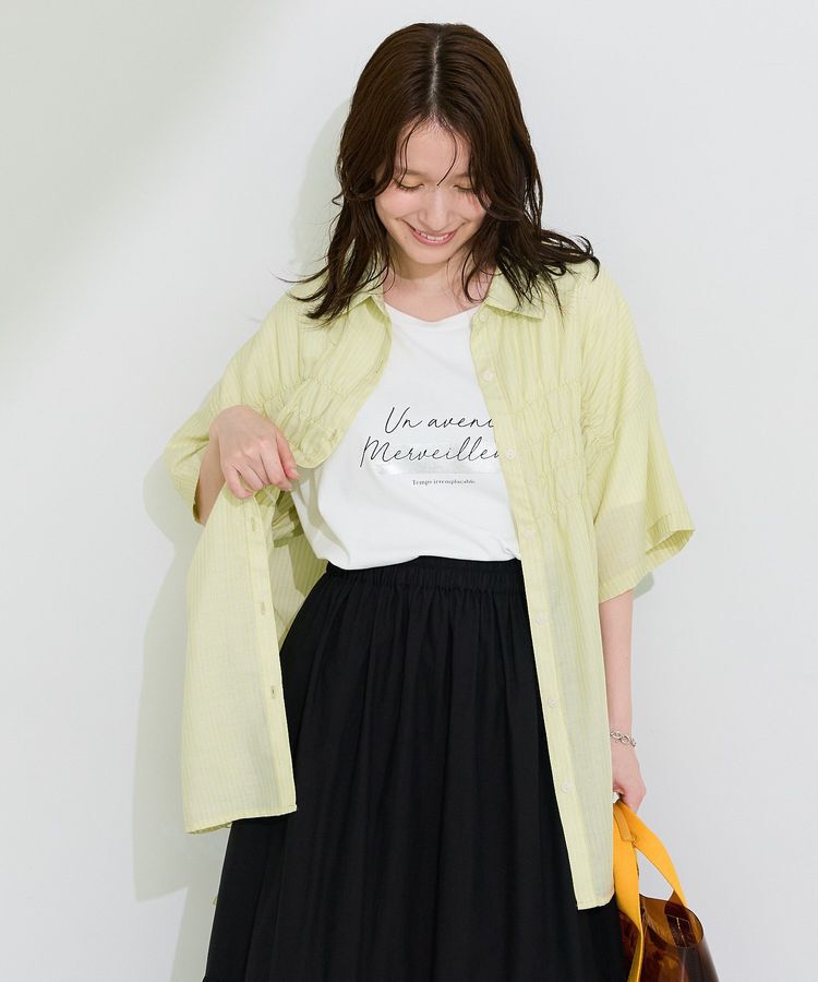 Green Parks「【適ON】箔プリントロゴTシャツ」|Tシャツ・カットソー|