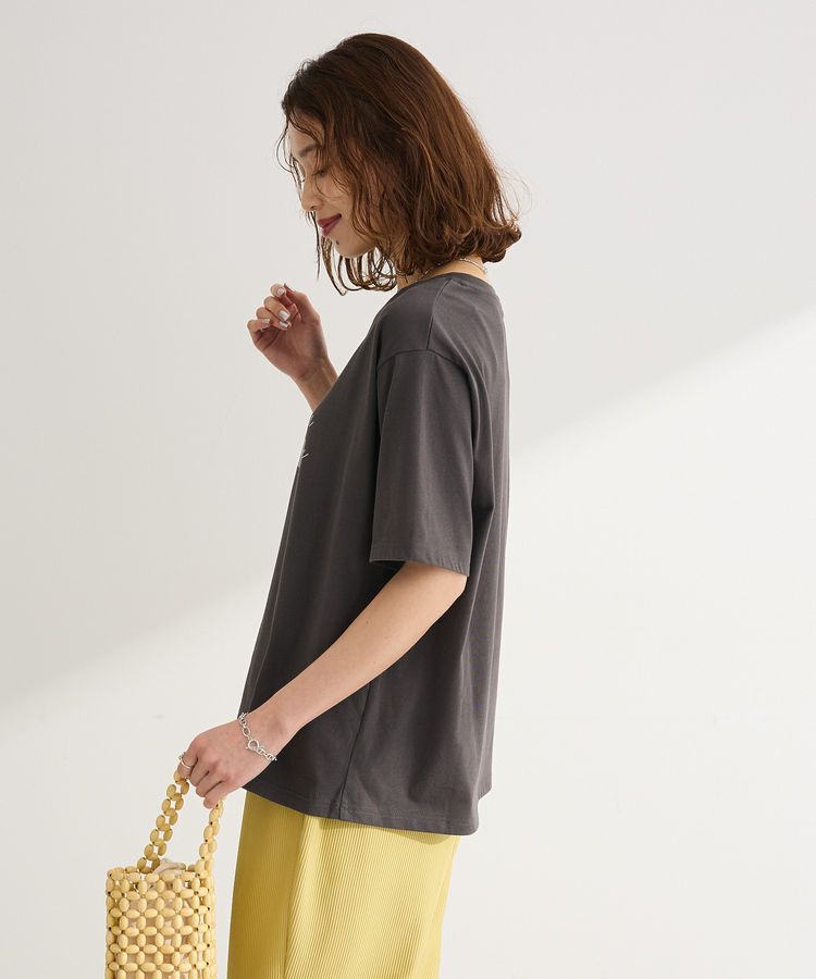 Green Parks「【適ON】箔プリントロゴTシャツ」|Tシャツ・カットソー|