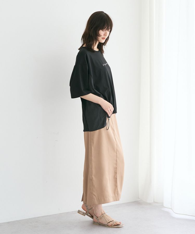 YECCA VECCA「シャイニーツイルナロースカート」|タイト|