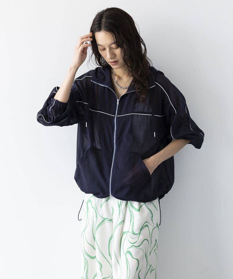 GARAGE OF GOOD CLOTHING「シースルーコットンパーカーブルゾン」|ブルゾン・スタジャン|