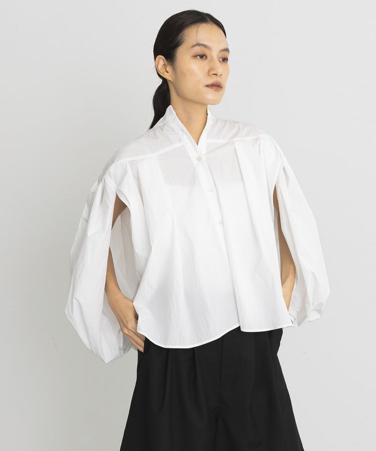 GARAGE OF GOOD CLOTHING「ケープライクバックバルーンブラウス」|シャツ・ブラウス|White