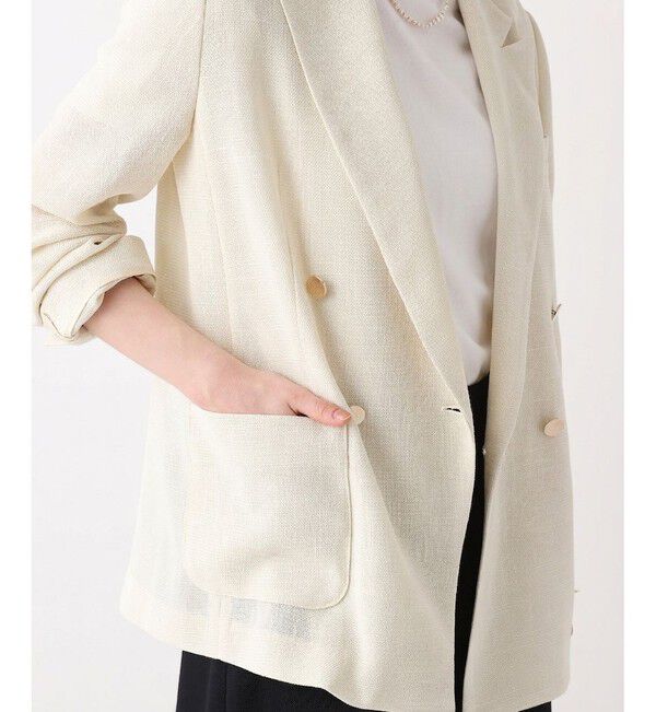 allureville「トリッカーカラミダブルジャケット」|テーラードジャケット|