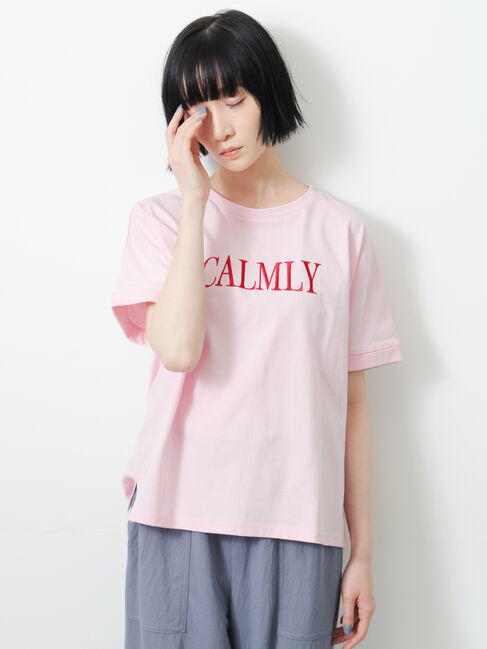 Samansa Mos2「◇【接触冷感/UVカット】アソート刺繍Tシャツ」|ニット・セーター|