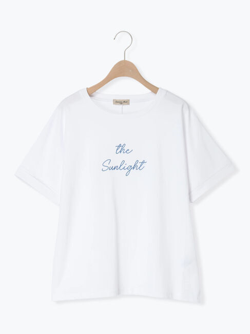 Samansa Mos2「◇【接触冷感/UVカット】アソート刺繍Tシャツ」|ニット・セーター|
