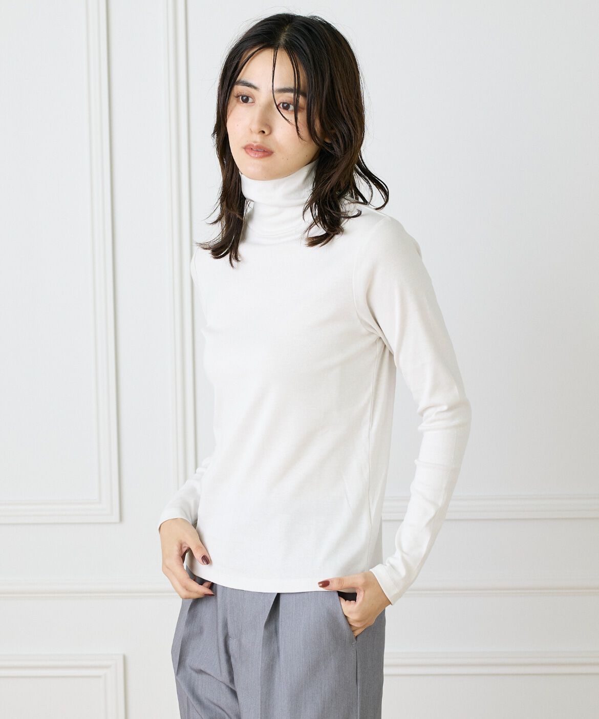 DAY by DAY it&rsquo;s international「ハイネックカットソー《スビン綿MIXフライス》」|Tシャツ・カットソー|