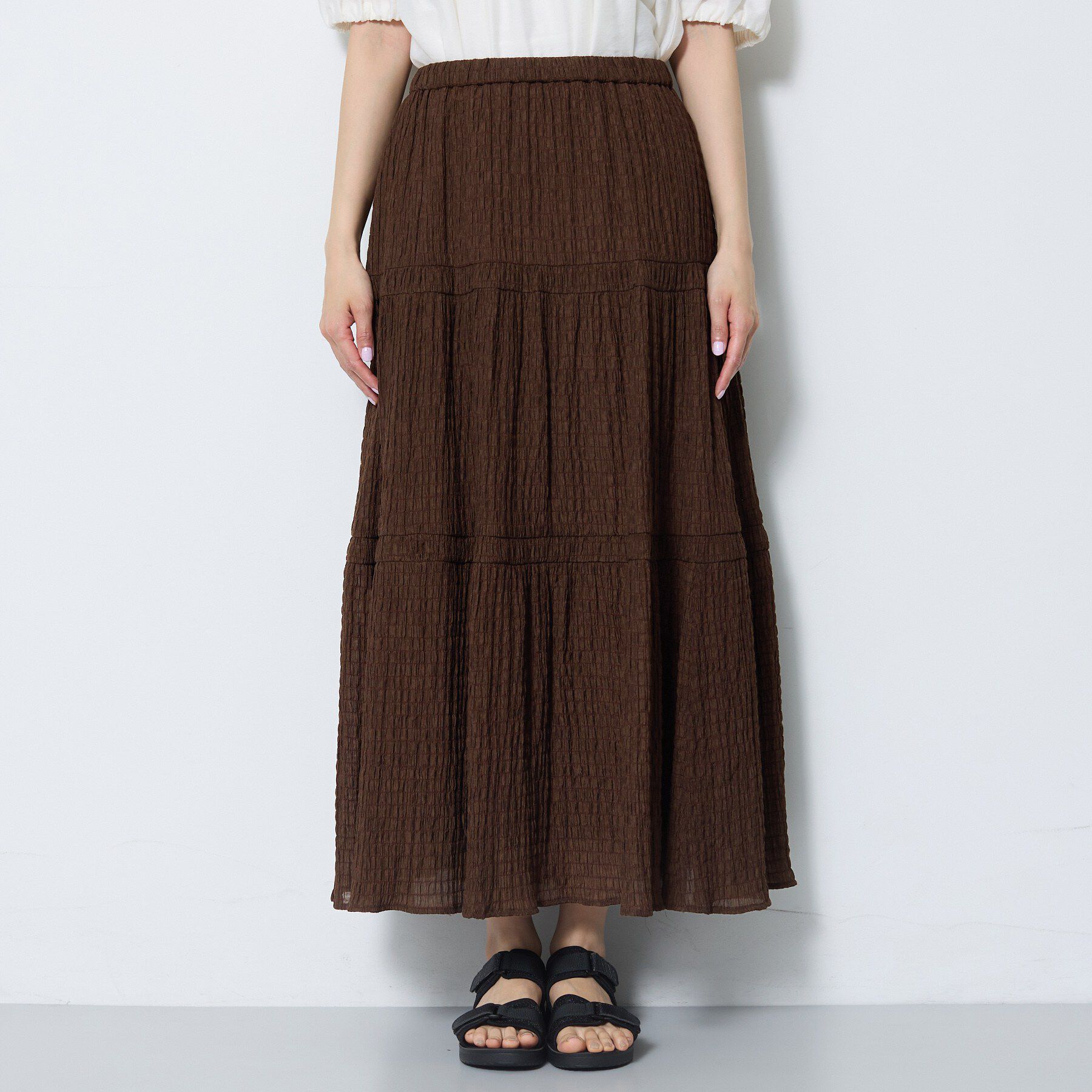 Reflect「【セットアップ可】ティアードロングスカート」|スカート|