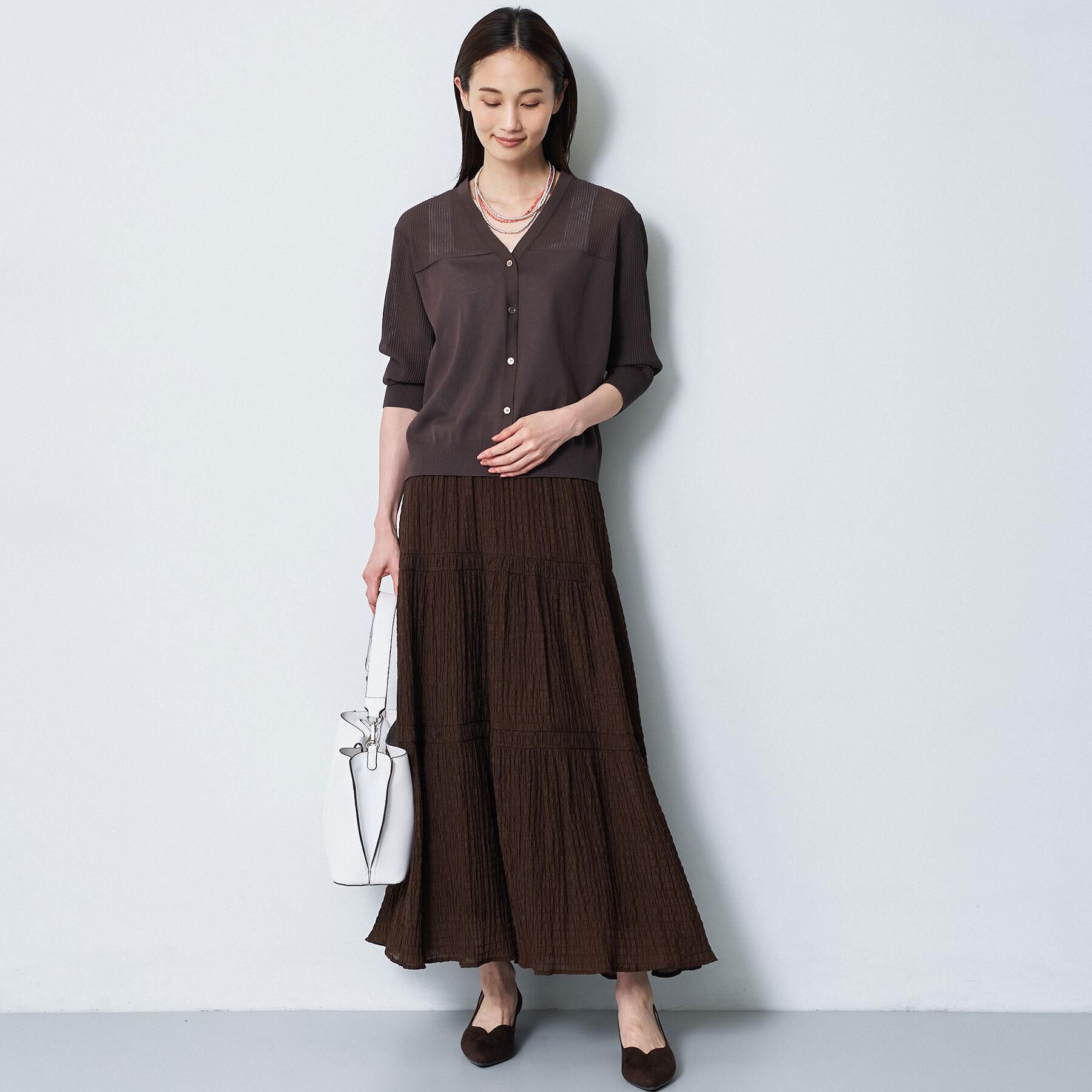 Reflect「【セットアップ可】ティアードロングスカート」|スカート|