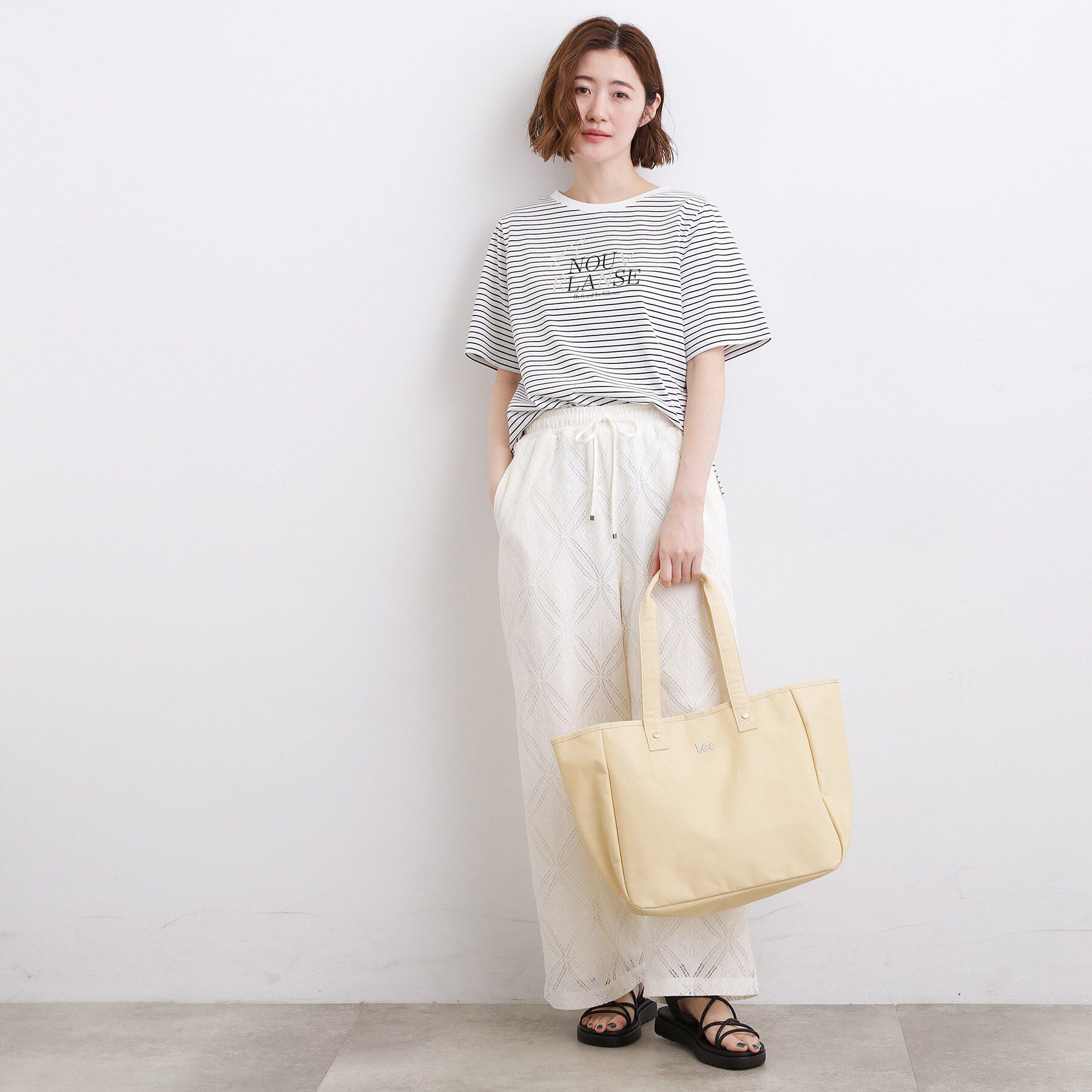 grove「【吸水速乾・UVカット・接触冷感・マシンウォッシャブル】ベーシックMIXロゴプリントT」|Tシャツ・カットソー|