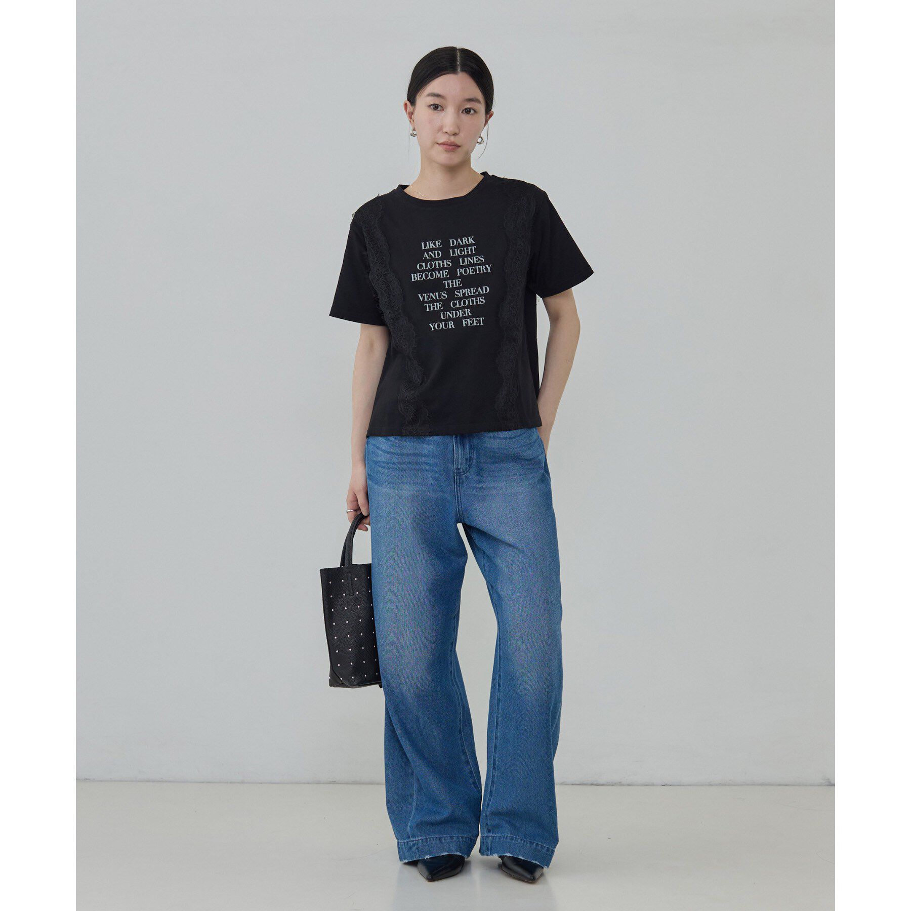 GALLEST「レースステッチドTシャツ」|Tシャツ・カットソー|