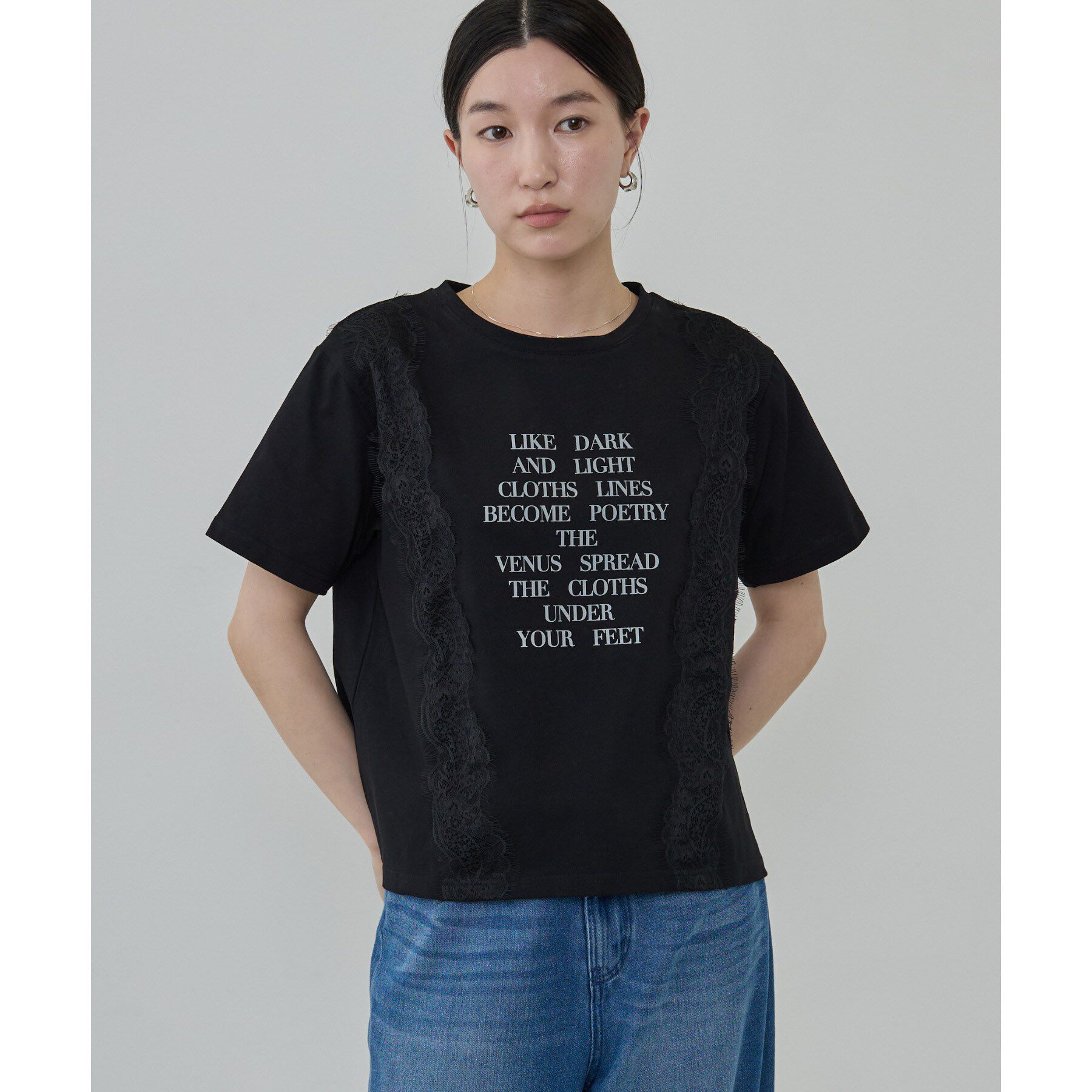GALLEST「レースステッチドTシャツ」|Tシャツ・カットソー|