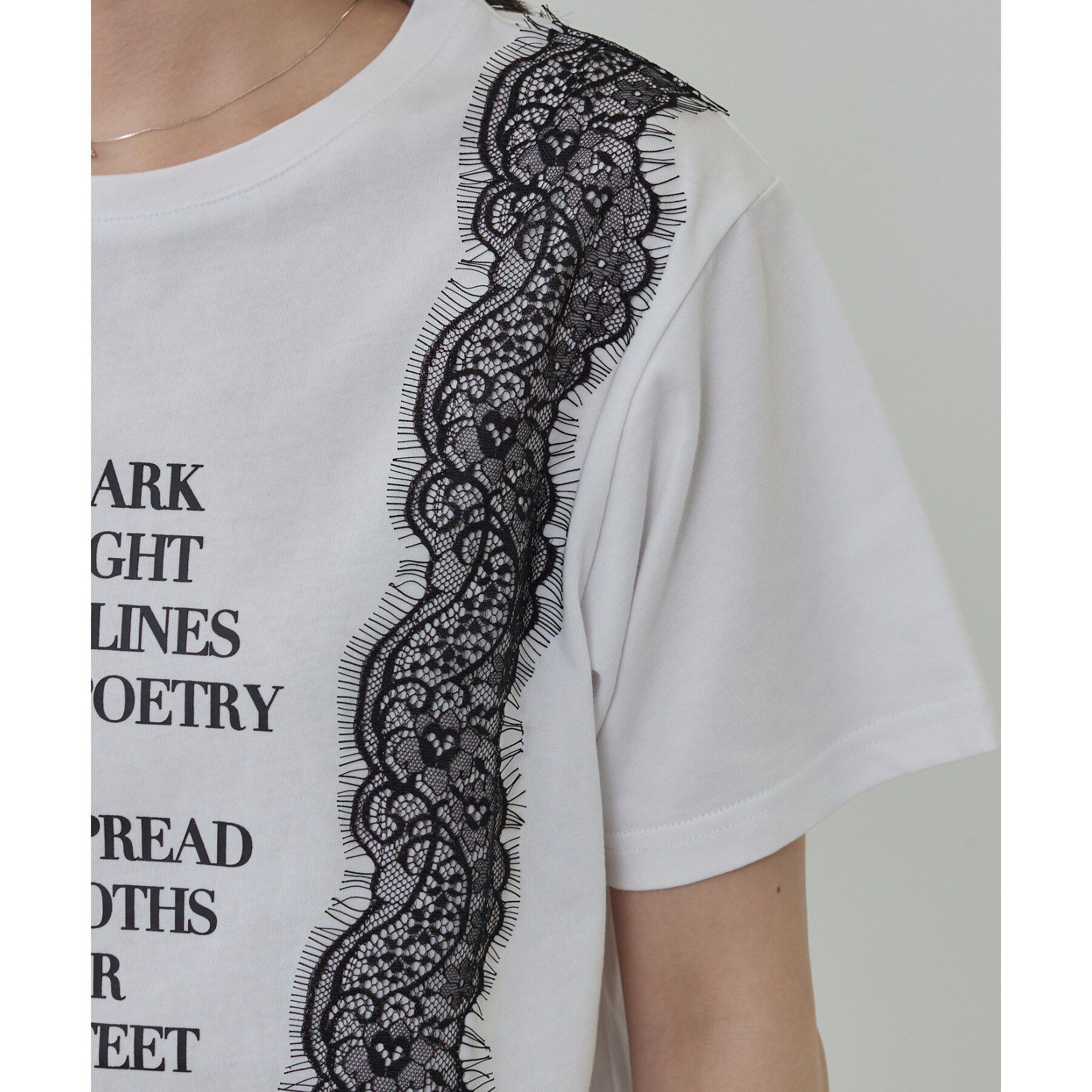 GALLEST「レースステッチドTシャツ」|Tシャツ・カットソー|