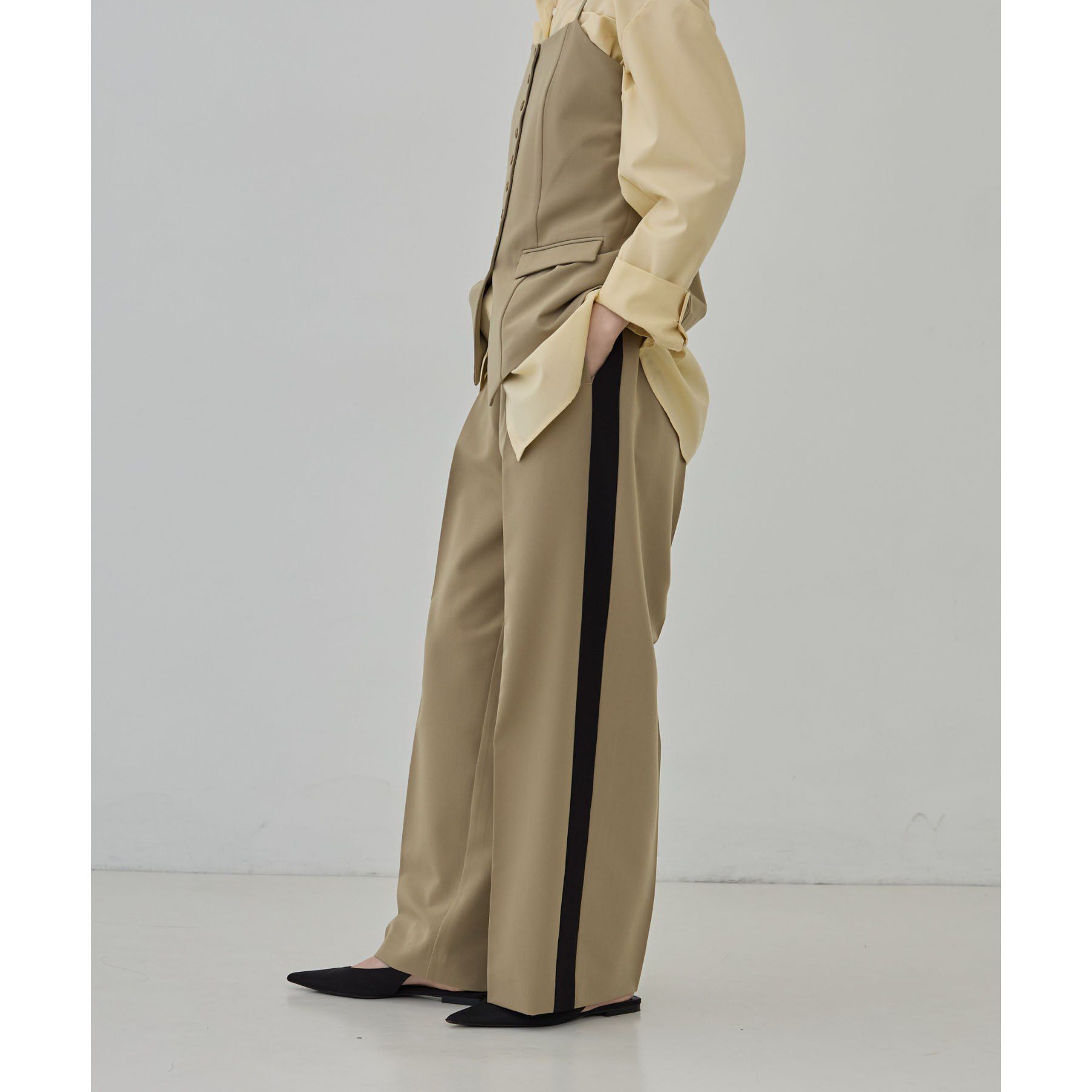 GALLEST「Comfy Slacks｜イージーサイドラインワイドパンツ」|その他|