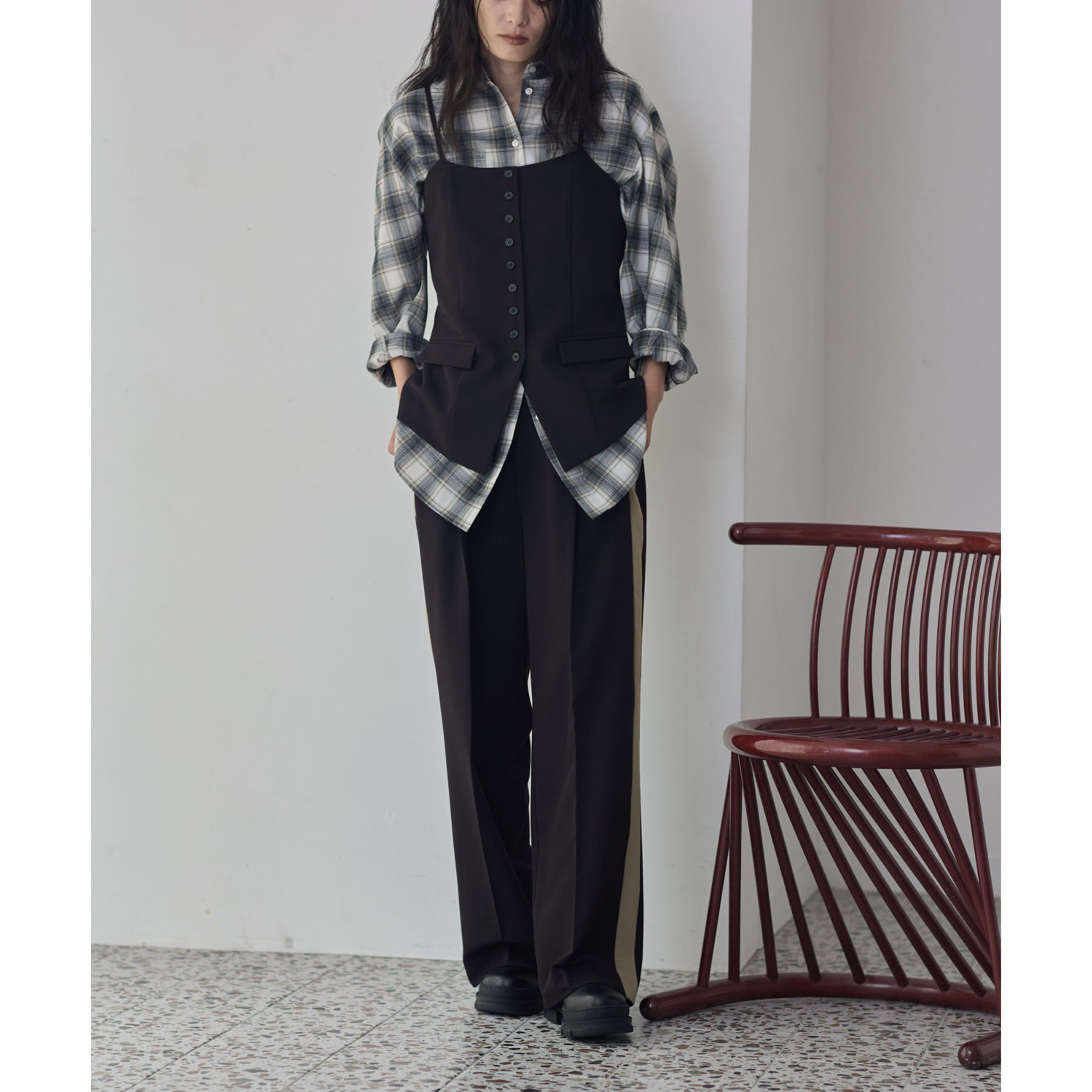 GALLEST「Comfy Slacks｜イージーサイドラインワイドパンツ」|その他|