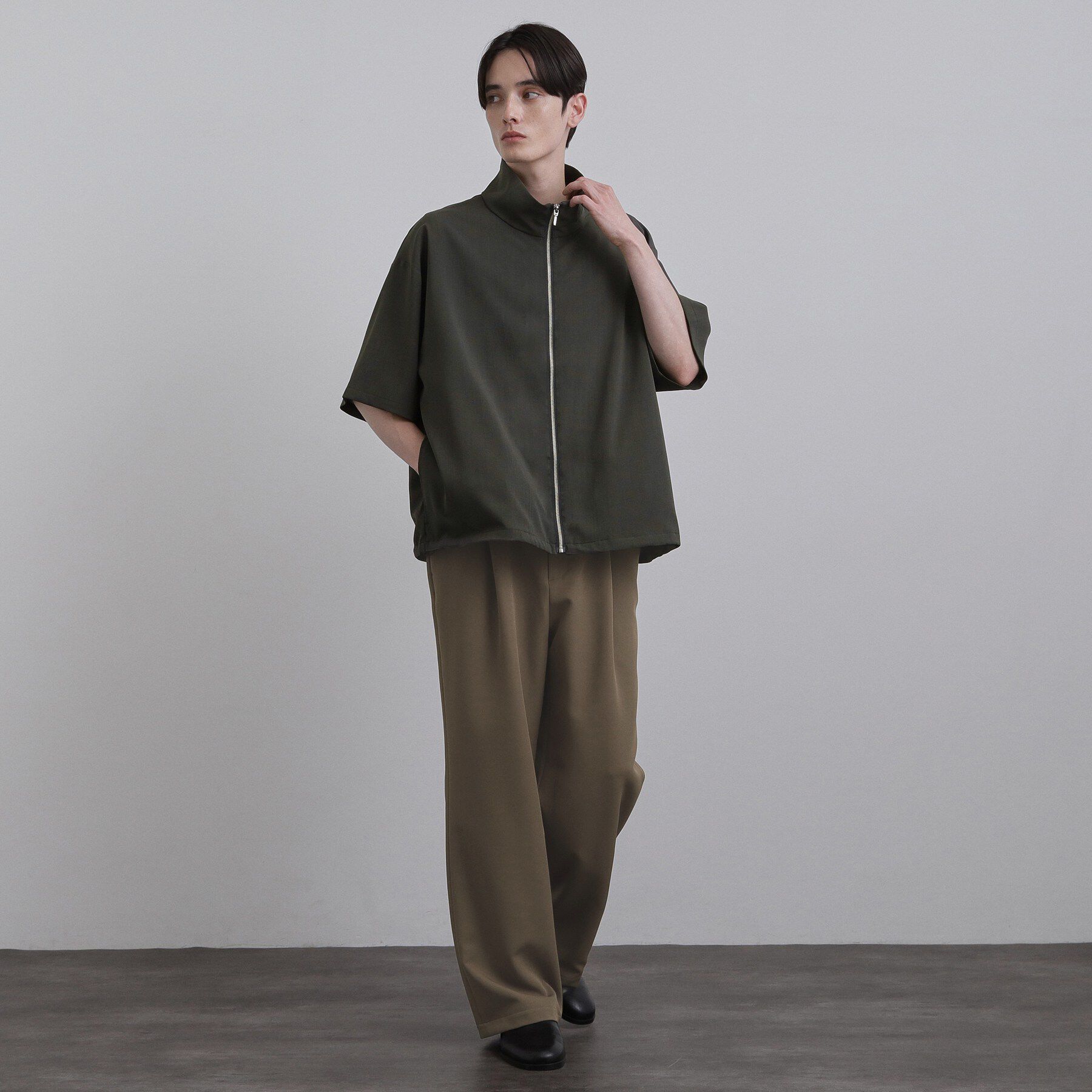 tk.TAKEO KIKUCHI「【接触冷感／2WAY】洗えるZIPシャツアウター」|シャツ・ブラウス|