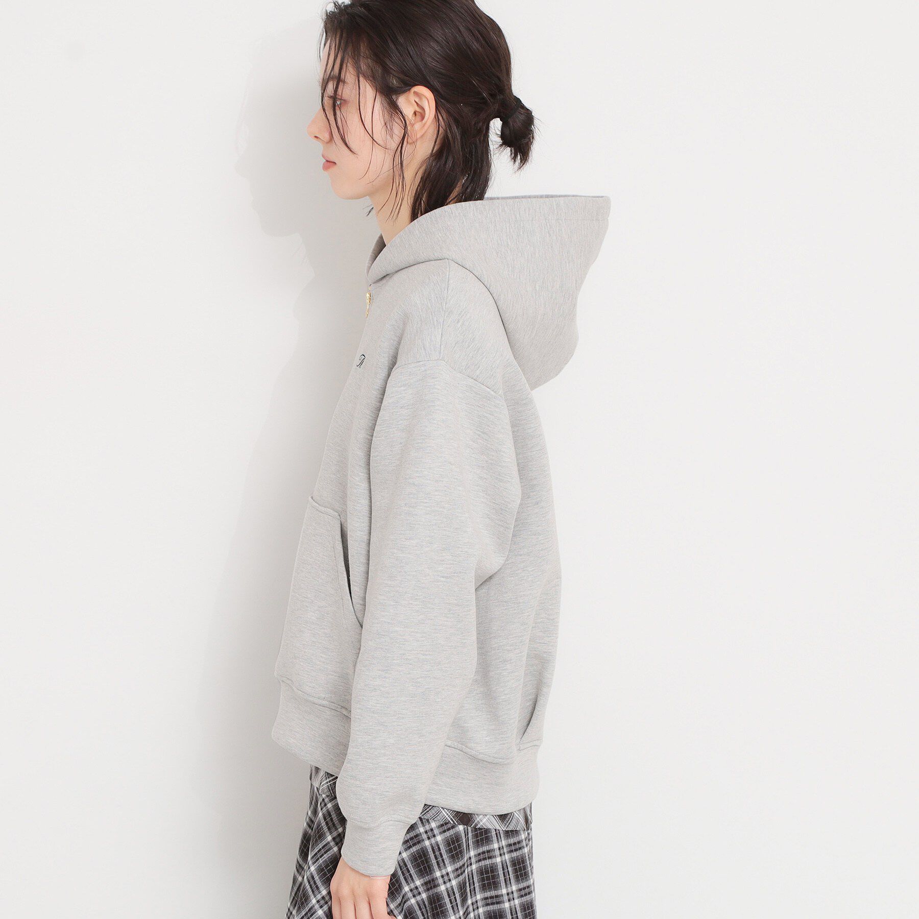 THE SHOP TK「ダンボールジップパーカ」|カーディガン|