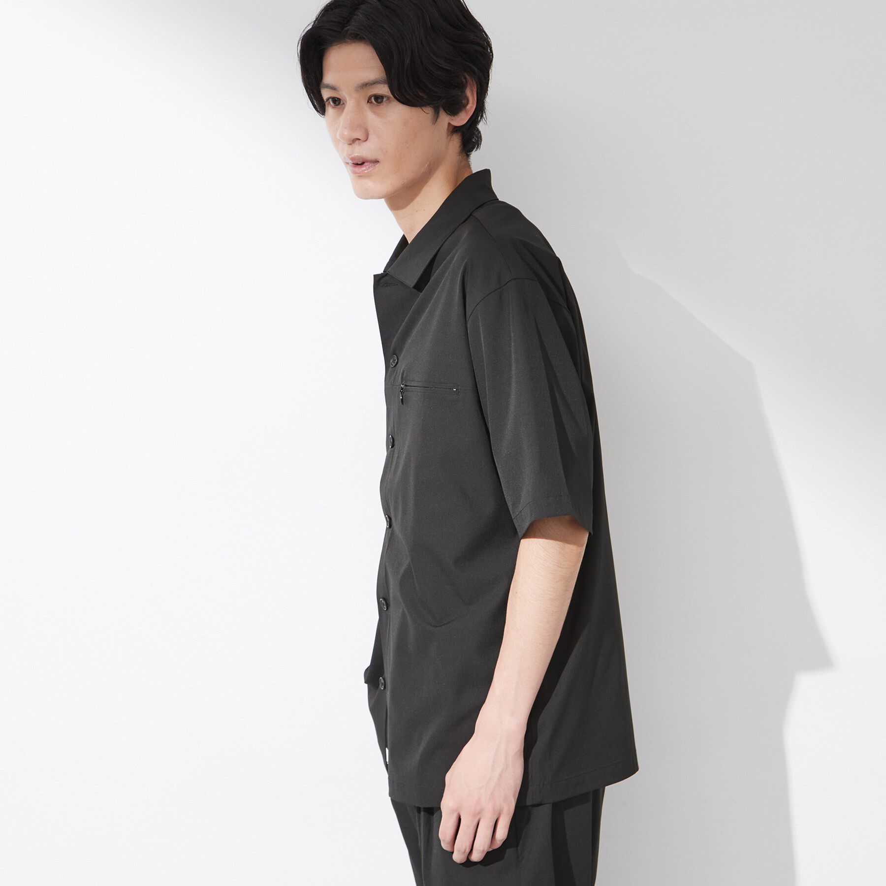 THE SHOP TK「【吸水速乾／接触冷感／防シワ／マシンウォッシャブル】ハイドロクール 半袖シャツ」|シャツ・ブラウス|
