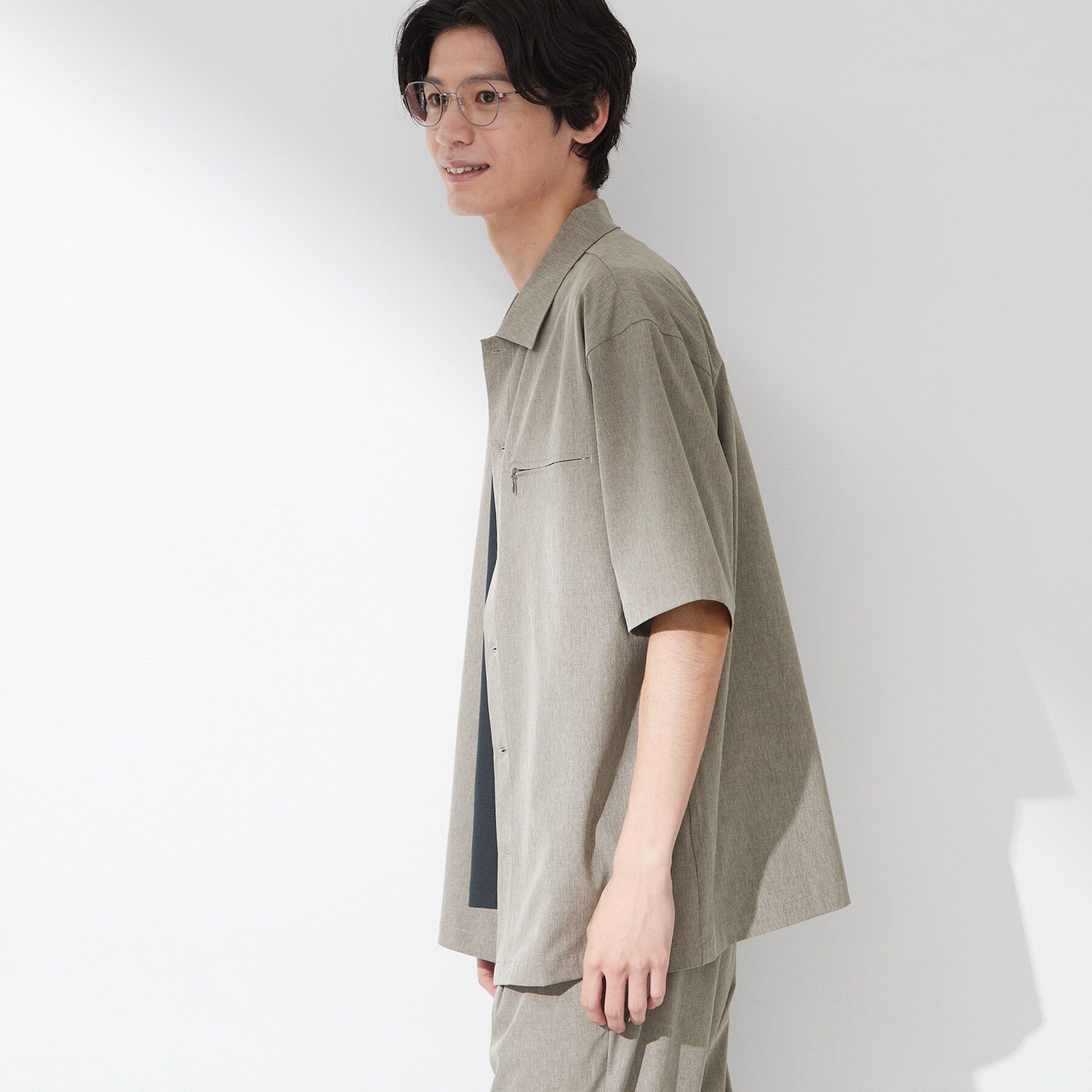 THE SHOP TK「【吸水速乾／接触冷感／防シワ／マシンウォッシャブル】ハイドロクール 半袖シャツ」|シャツ・ブラウス|
