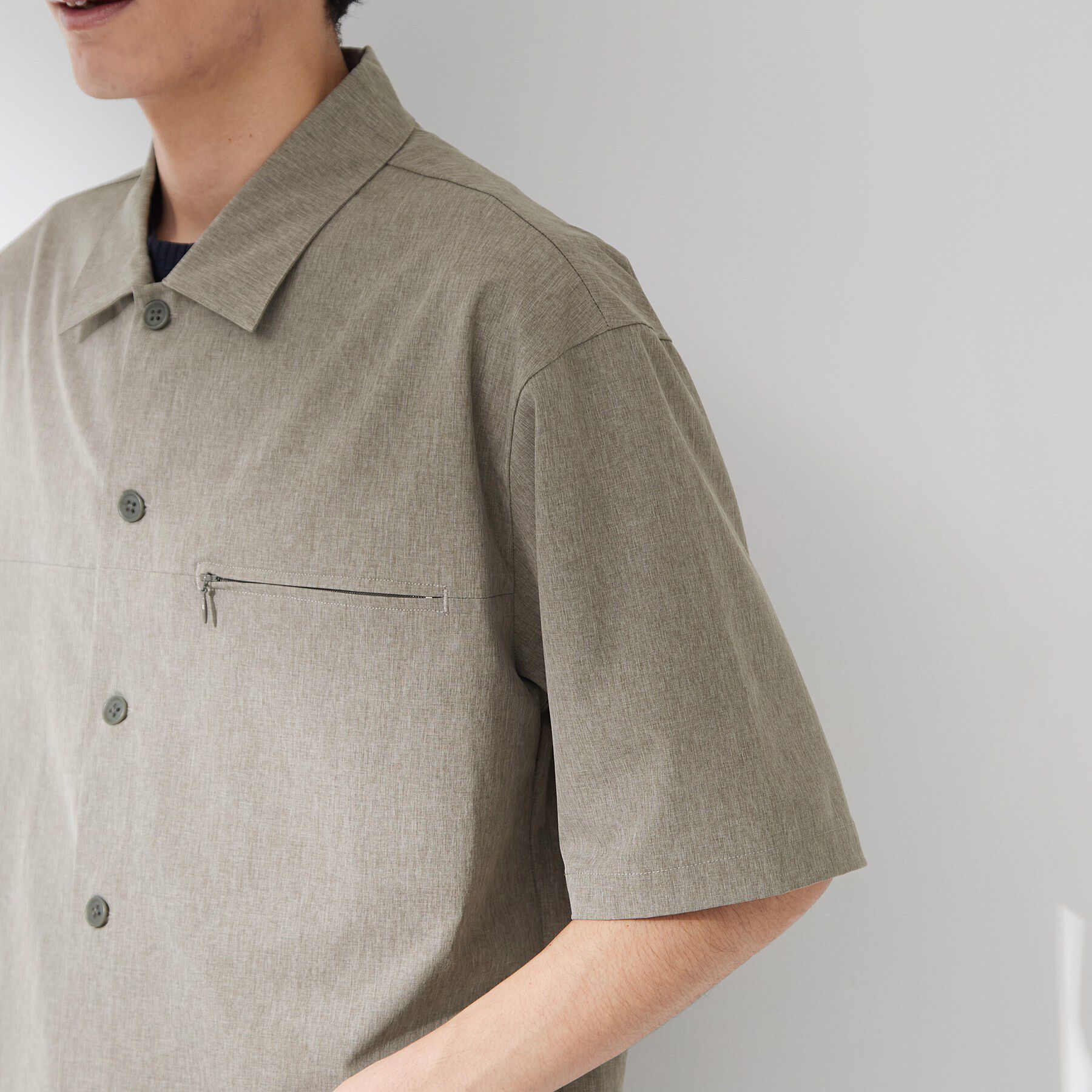 THE SHOP TK「【吸水速乾／接触冷感／防シワ／マシンウォッシャブル】ハイドロクール 半袖シャツ」|シャツ・ブラウス|