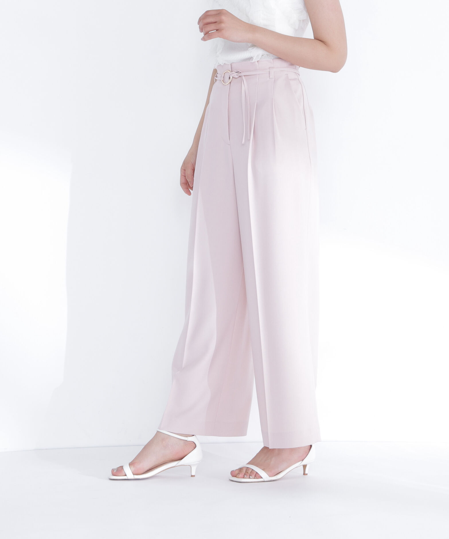  「ダブルベルトワイドパンツ」|その他|