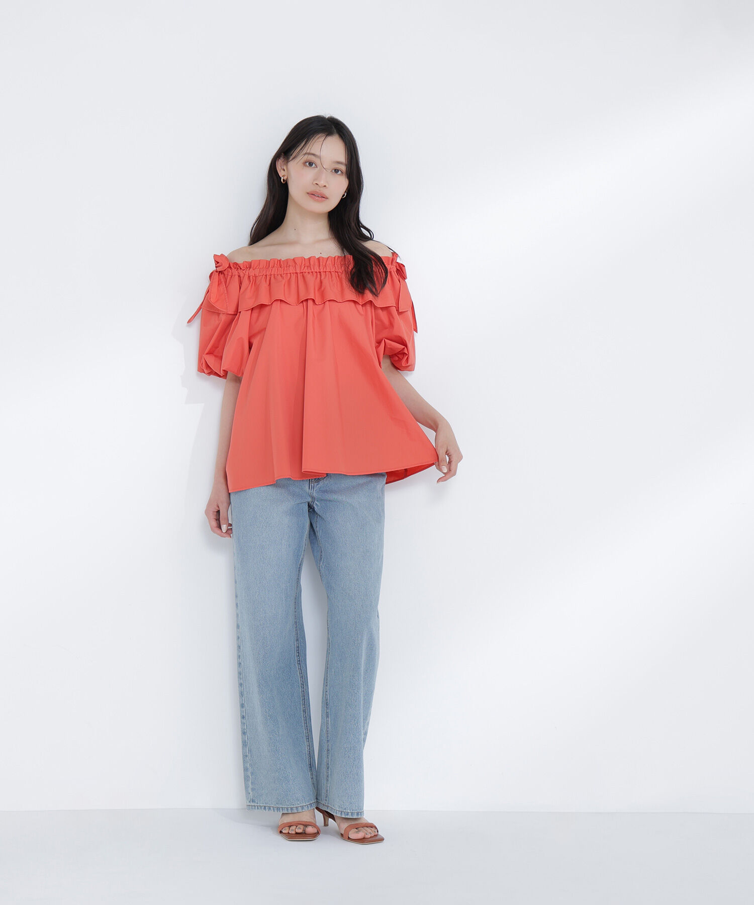  「＜Oggi.jp掲載＞ショルダーリボンブラウス」|シャツ・ブラウス|