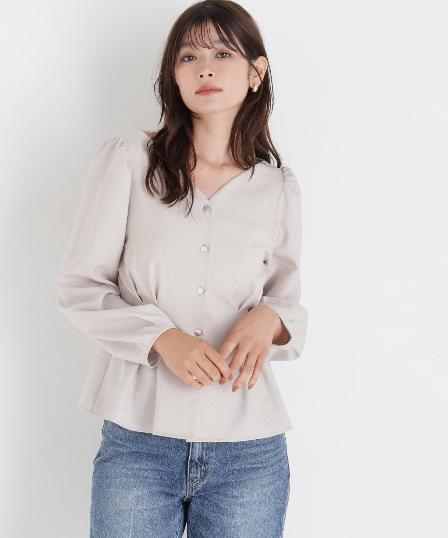  「＜ちょうど、いい服＞きゅっと、メリハリ仕掛けトップス」|シャツ・ブラウス|