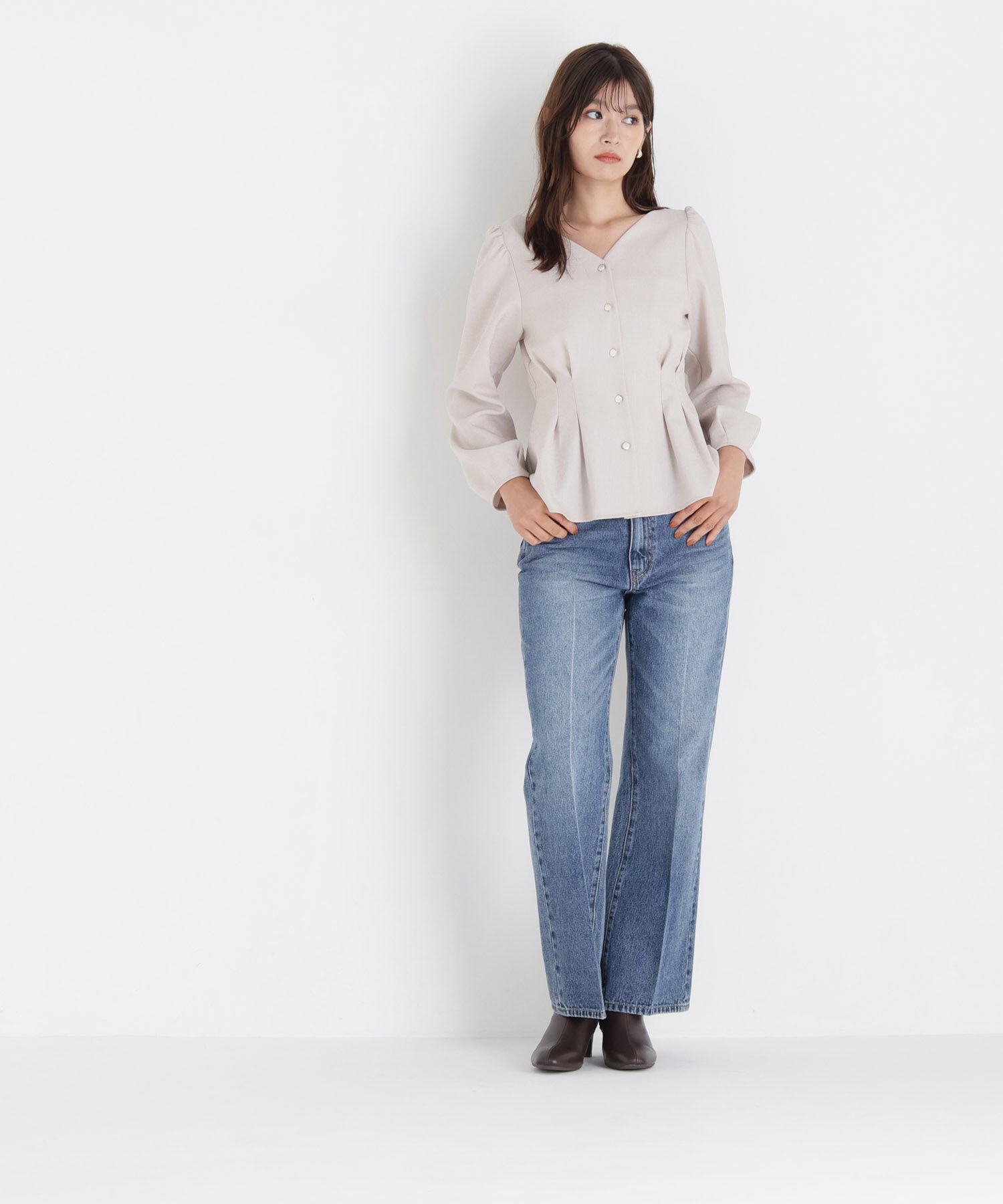  「＜ちょうど、いい服＞きゅっと、メリハリ仕掛けトップス」|シャツ・ブラウス|