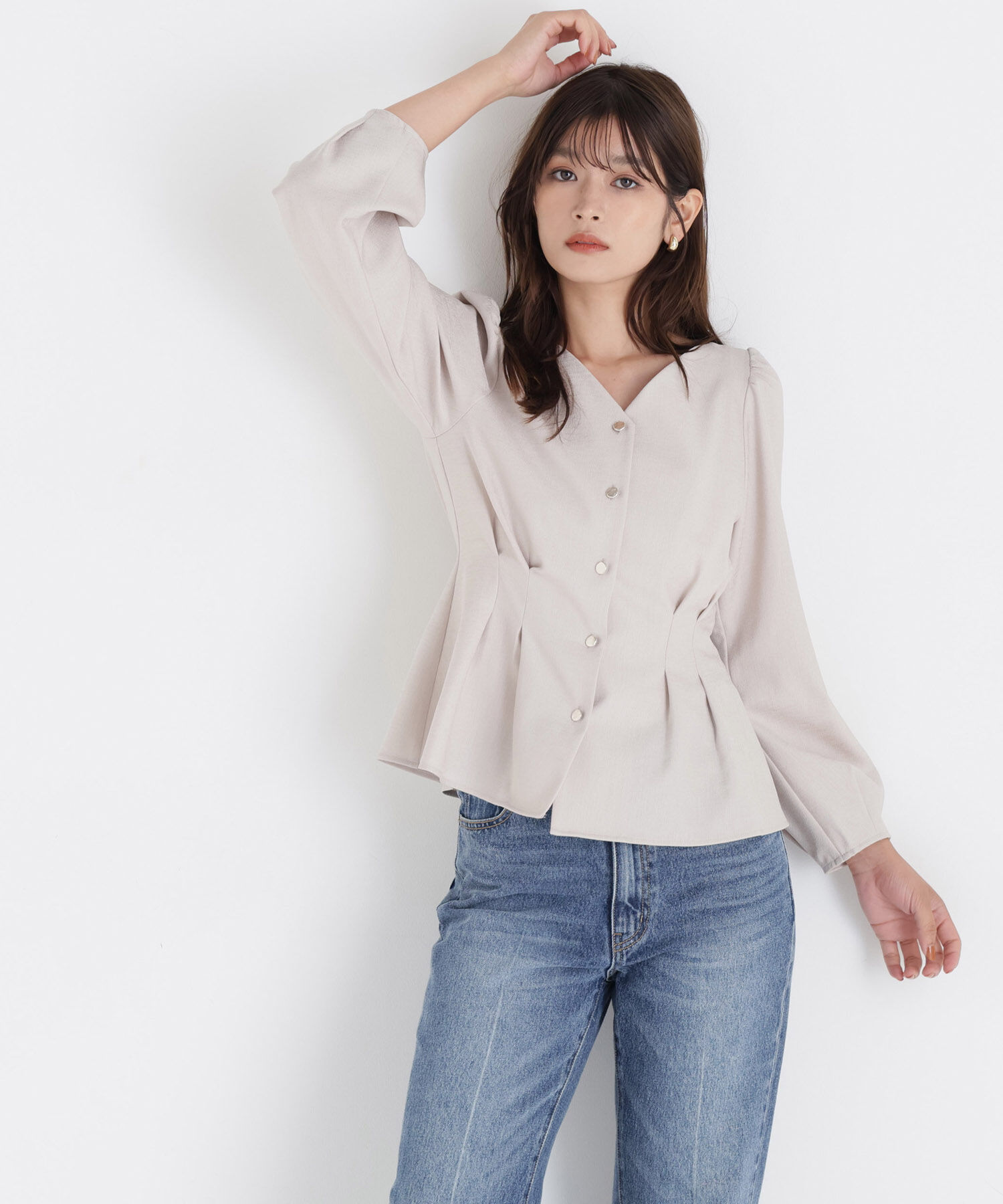  「＜ちょうど、いい服＞きゅっと、メリハリ仕掛けトップス」|シャツ・ブラウス|