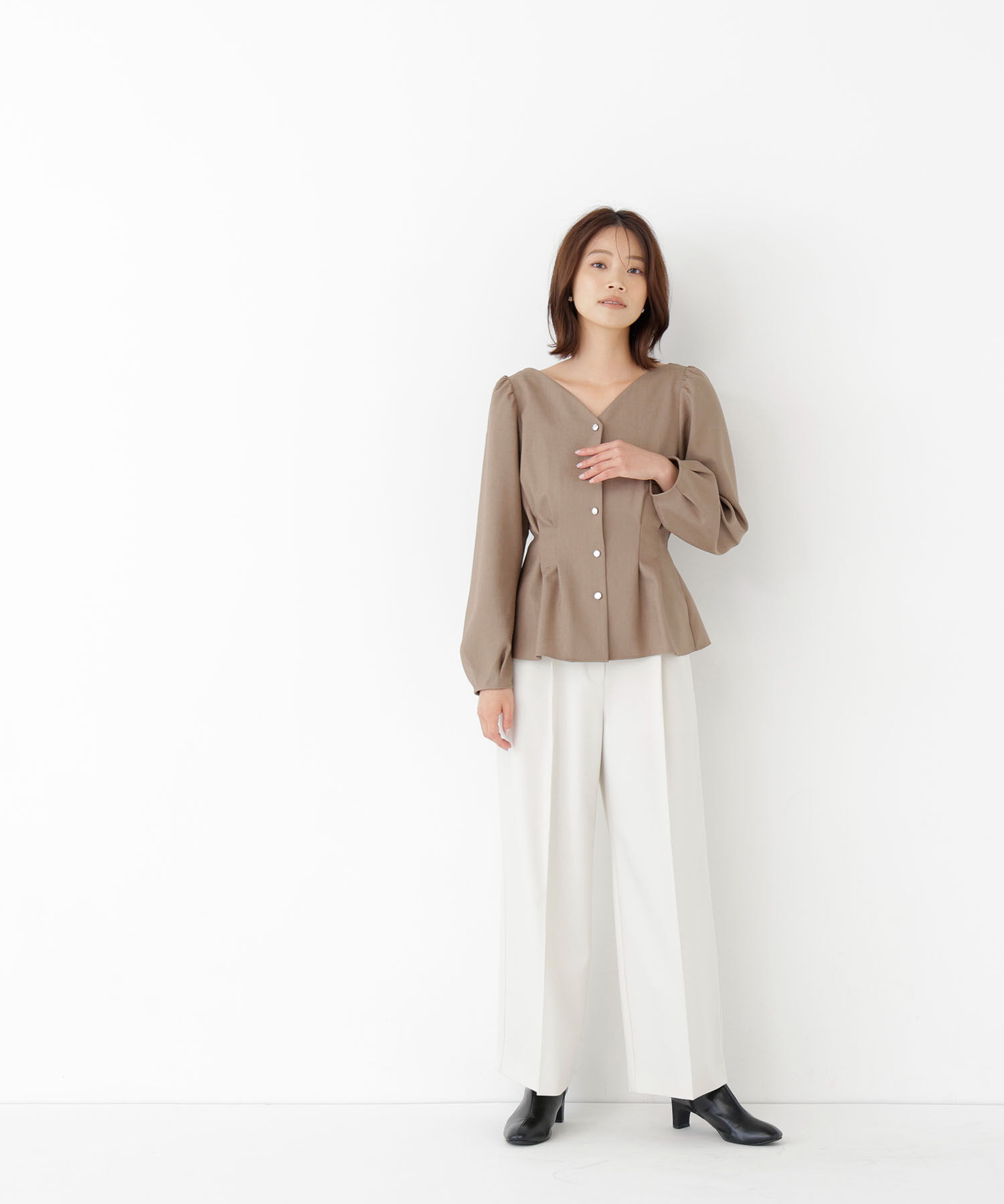  「＜ちょうど、いい服＞きゅっと、メリハリ仕掛けトップス」|シャツ・ブラウス|
