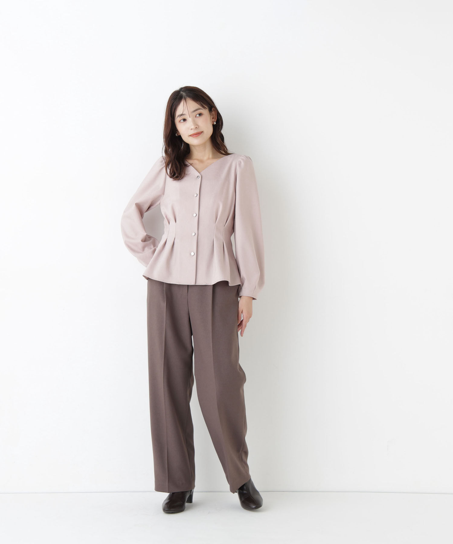  「＜ちょうど、いい服＞きゅっと、メリハリ仕掛けトップス」|シャツ・ブラウス|