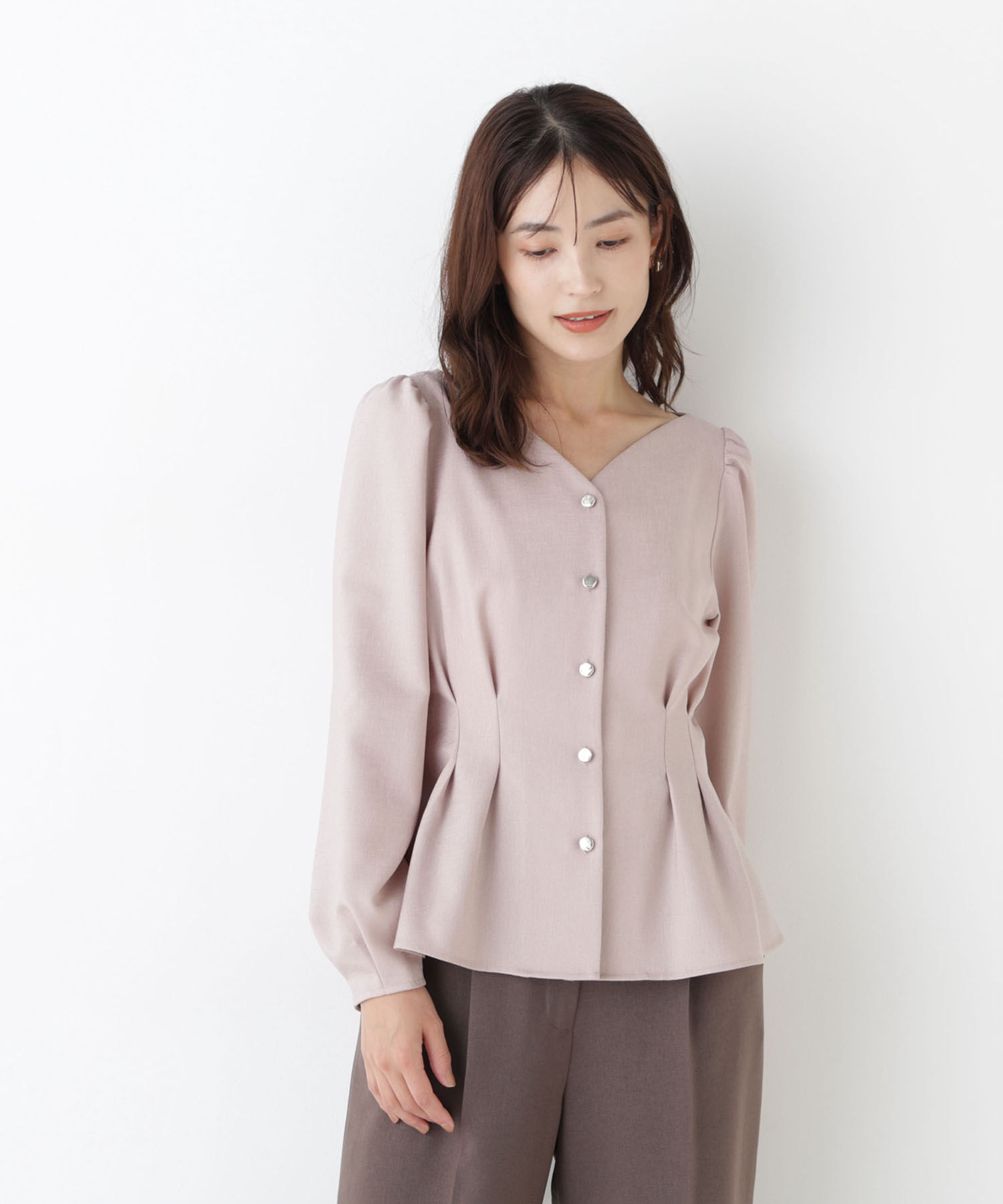  「＜ちょうど、いい服＞きゅっと、メリハリ仕掛けトップス」|シャツ・ブラウス|