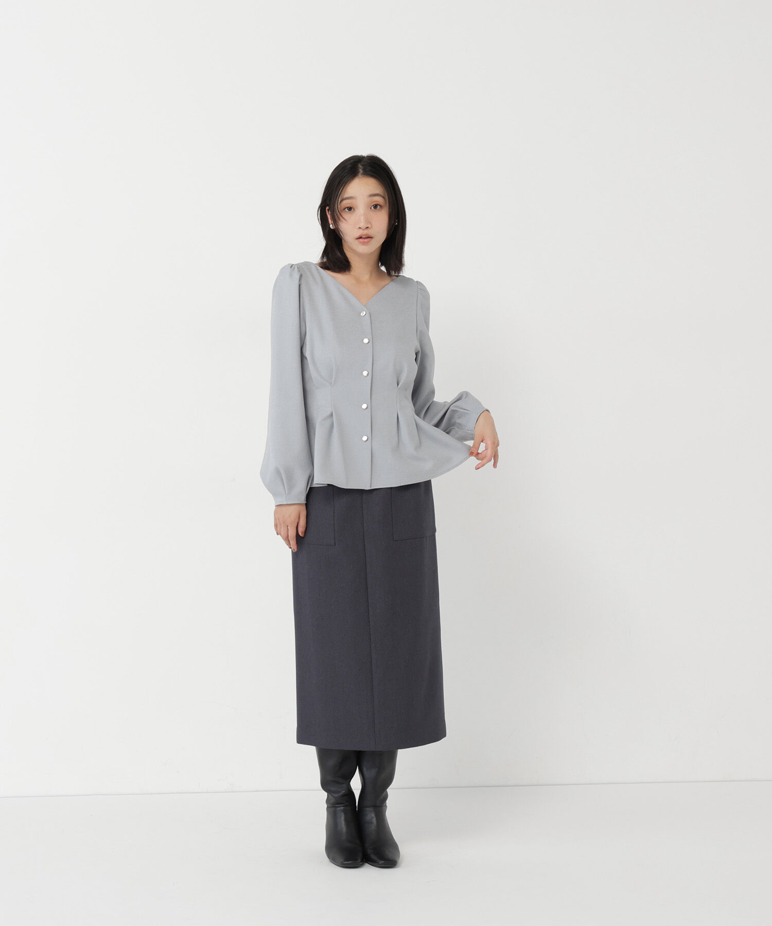  「＜ちょうど、いい服＞きゅっと、メリハリ仕掛けトップス」|シャツ・ブラウス|