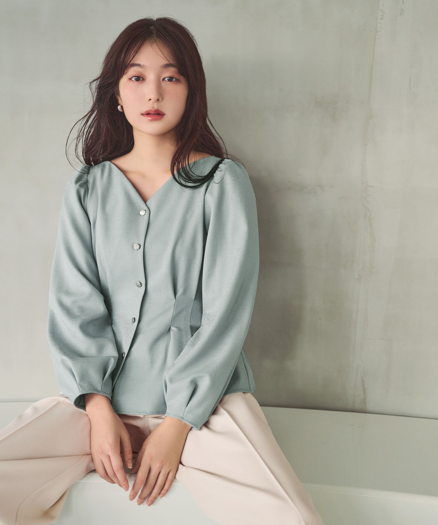  「＜ちょうど、いい服＞きゅっと、メリハリ仕掛けトップス」|シャツ・ブラウス|