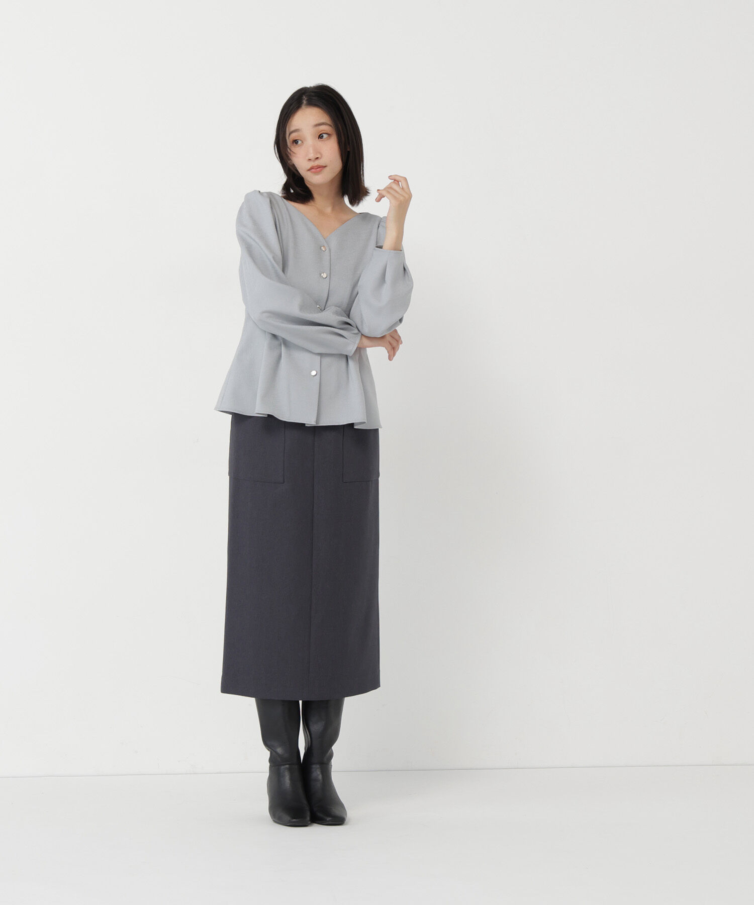 「＜ちょうど、いい服＞きゅっと、メリハリ仕掛けトップス」|シャツ・ブラウス|