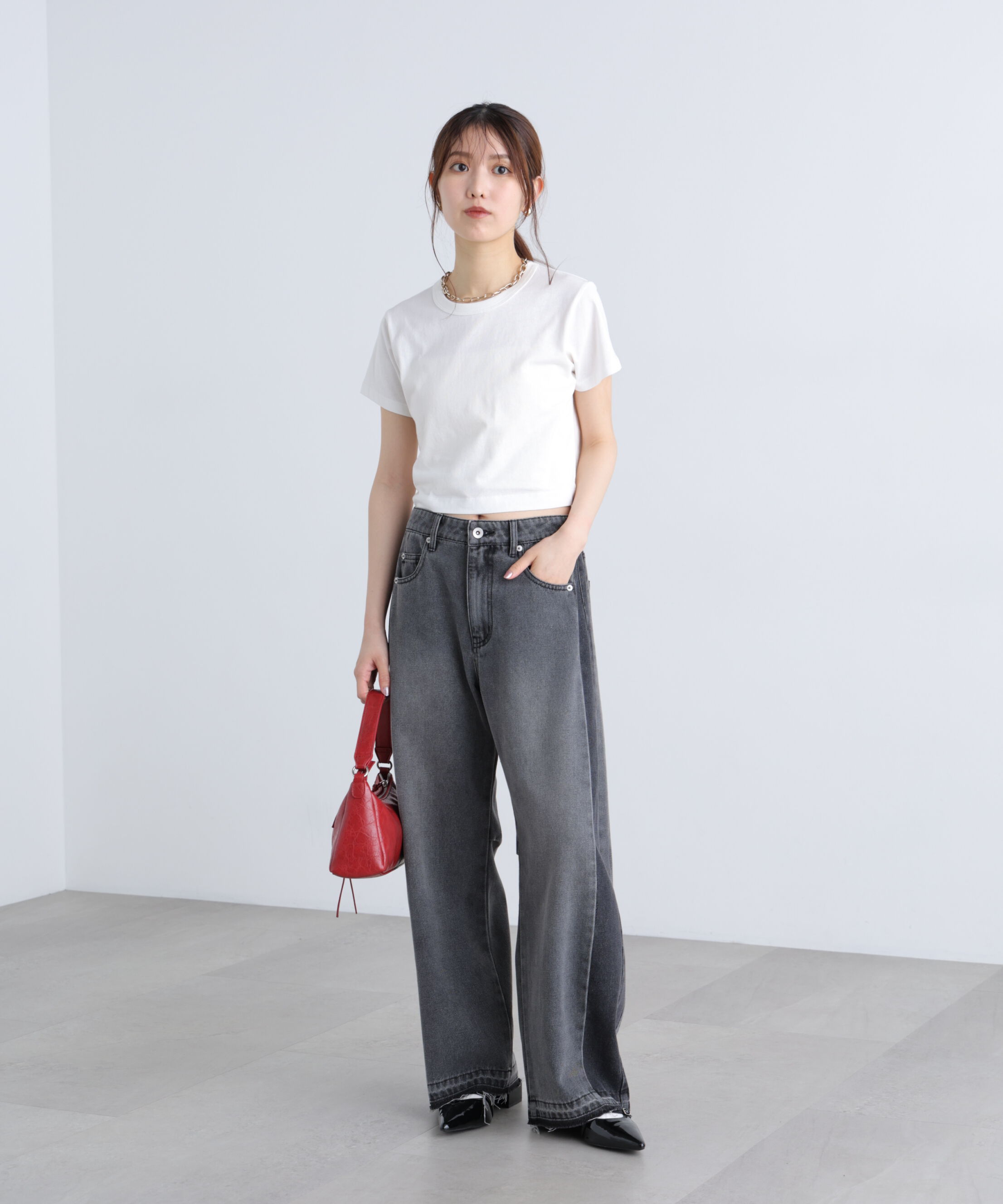  「USAコットンクルーネックTシャツ」|Tシャツ・カットソー|