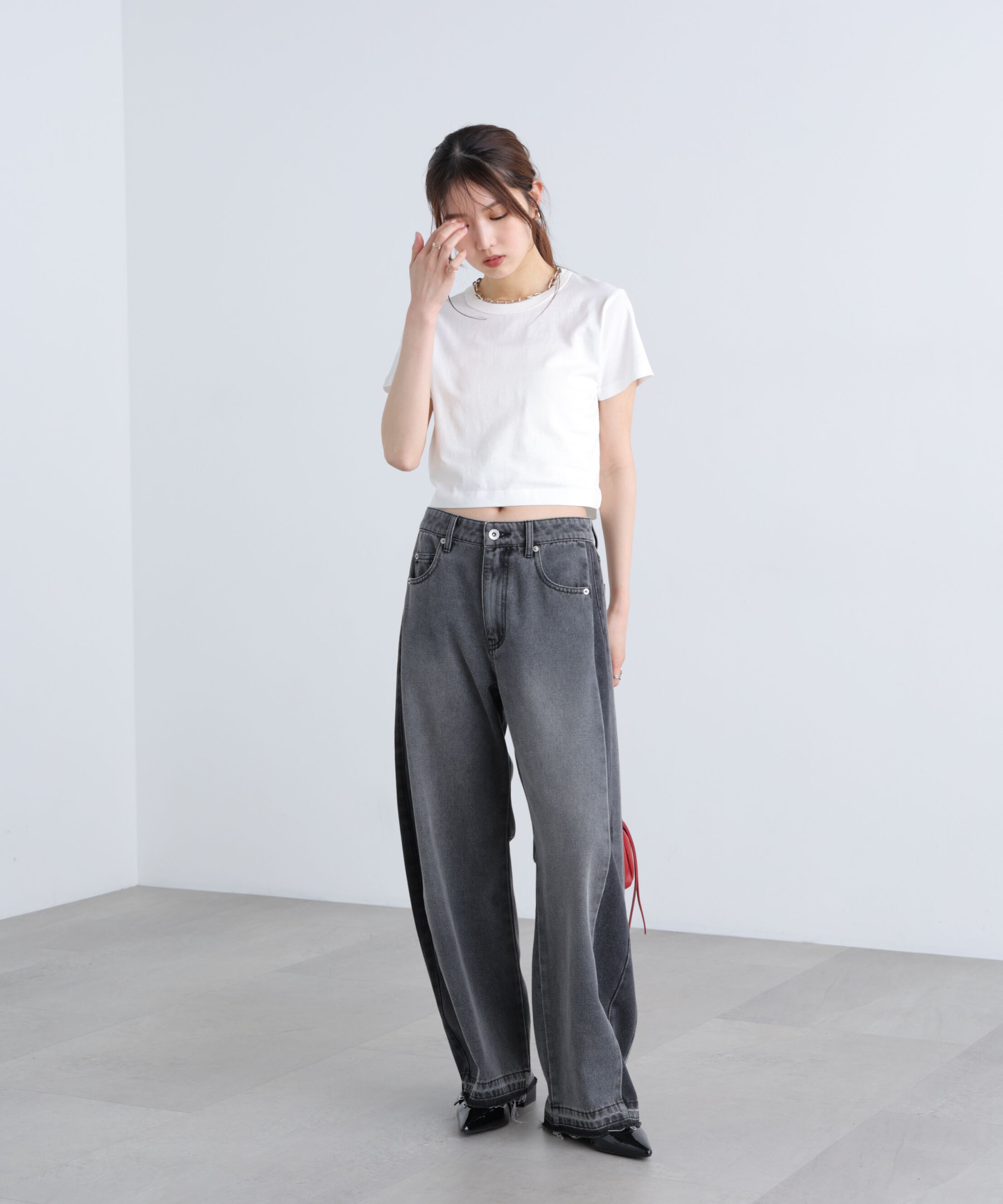  「USAコットンクルーネックTシャツ」|Tシャツ・カットソー|