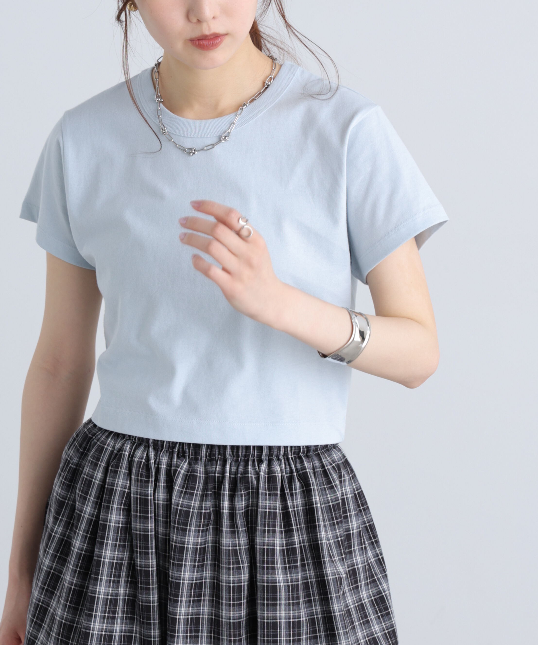  「USAコットンクルーネックTシャツ」|Tシャツ・カットソー|