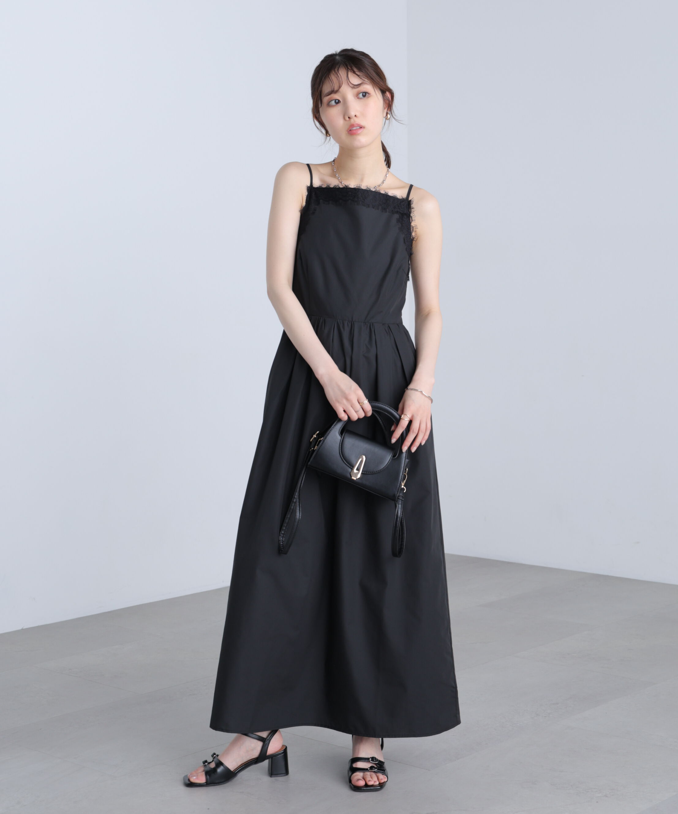  「レーストリムリボンキャミワンピース〈MFM〉」|ワンピース|