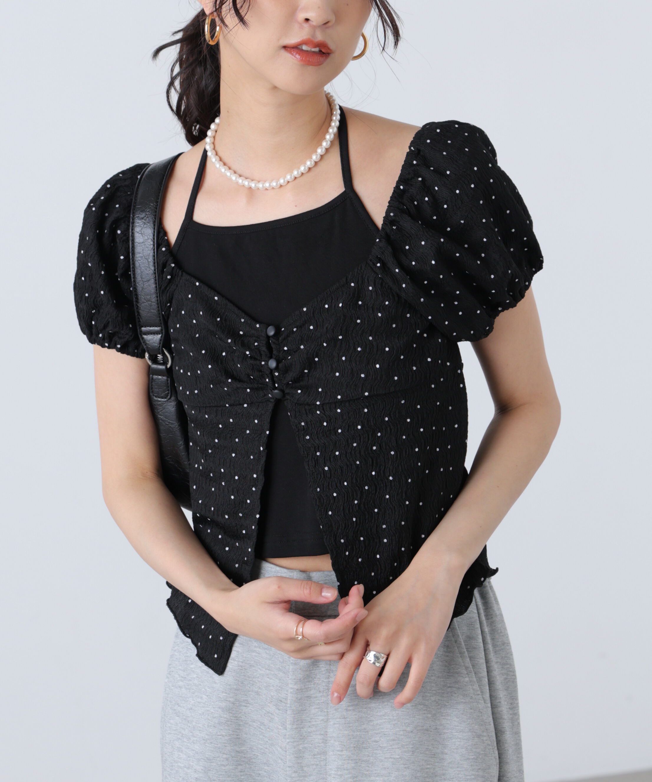  「ホルターレイヤードカットソー」|Tシャツ・カットソー|ブラックベー 1