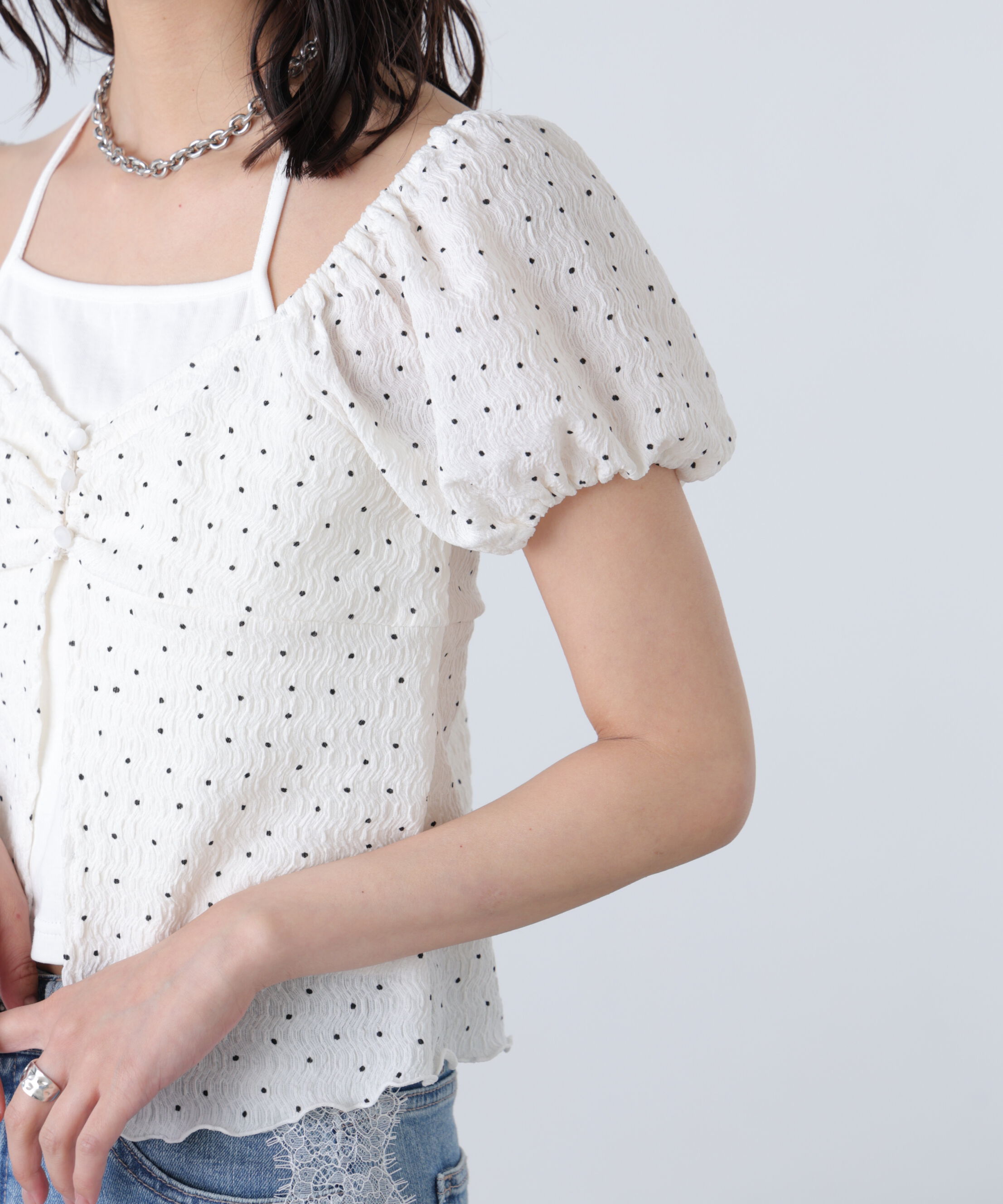  「ホルターレイヤードカットソー」|Tシャツ・カットソー|
