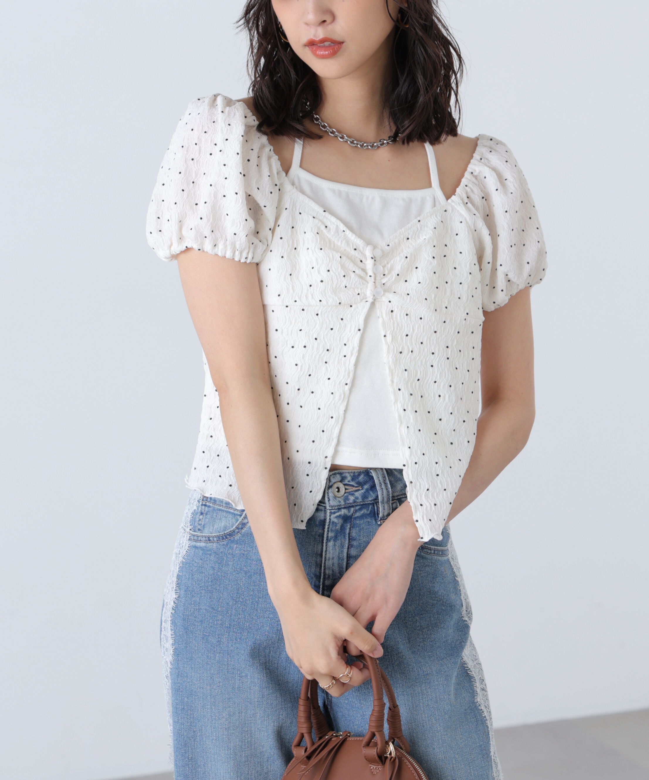  「ホルターレイヤードカットソー」|Tシャツ・カットソー|