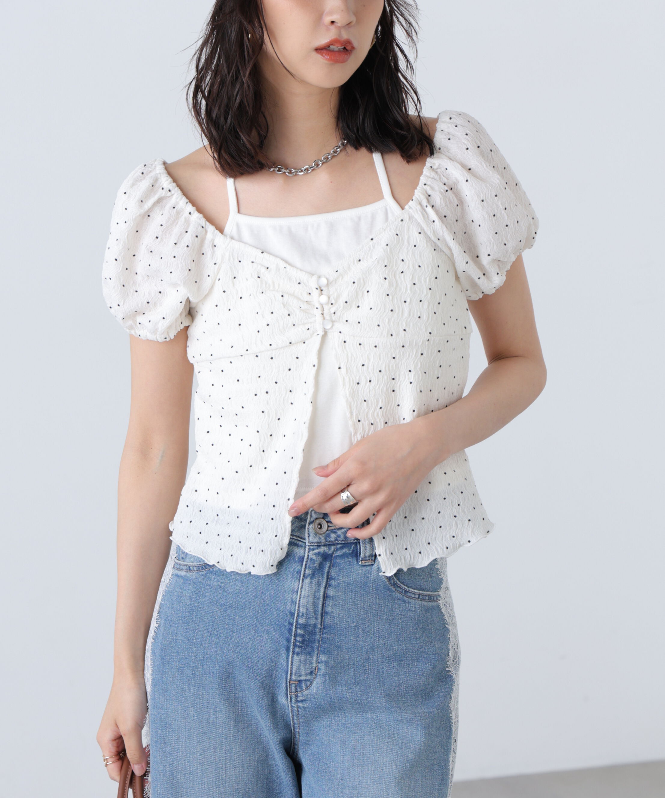  「ホルターレイヤードカットソー」|Tシャツ・カットソー|